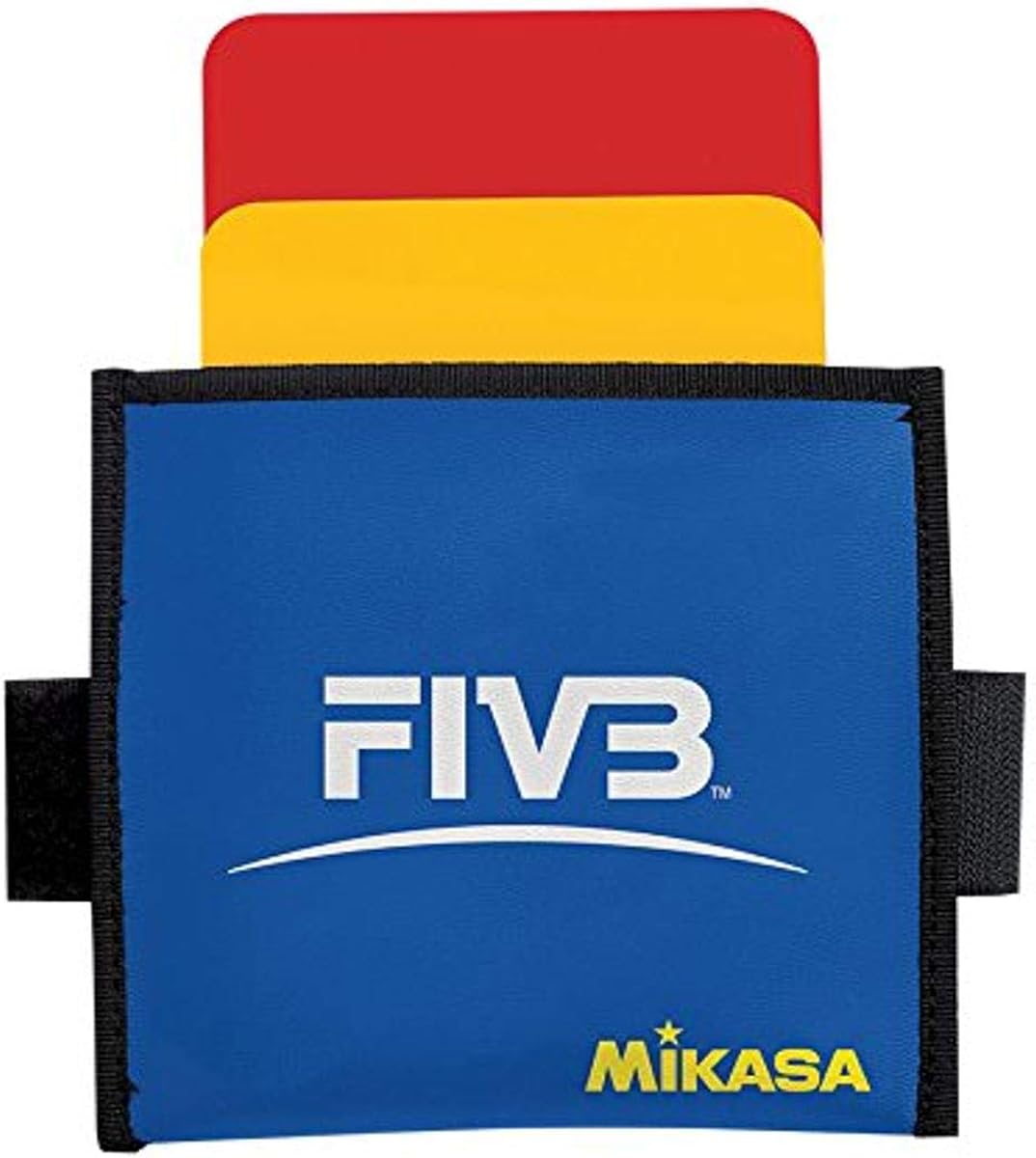 Mikasa VK Volleyball Referee Cards, Red/Yellow, Size 4