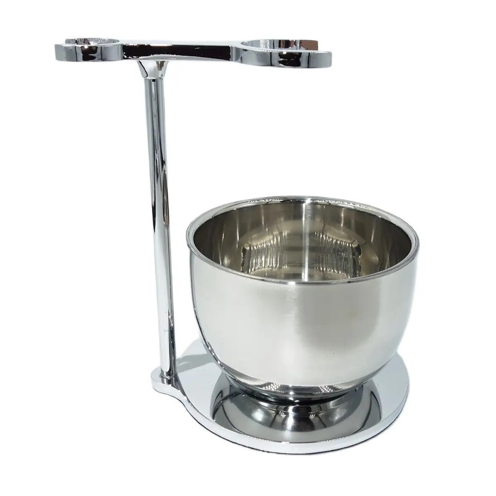 Soporte para Afeitado Soporte de diseño único y Pesado Que se Adapta a la mayoría de Las brochas de Afeitar y maquinillas de Afeitar manuales con tazón for Taza de jabón
