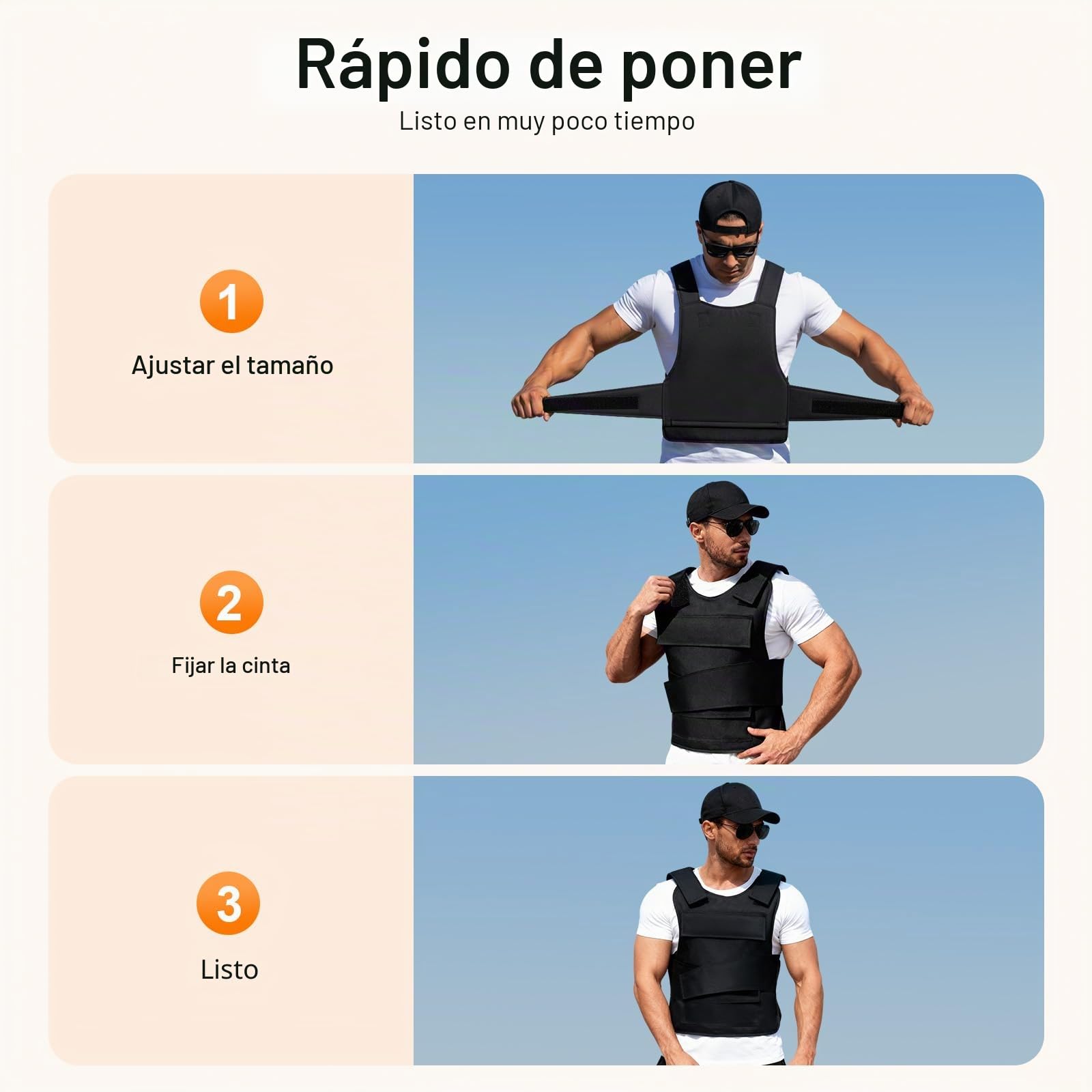 Chaleco protector de puntadas de acero al manganeso, resistente a pinchazos, para policías, protección de seguridad, Negro, Grande