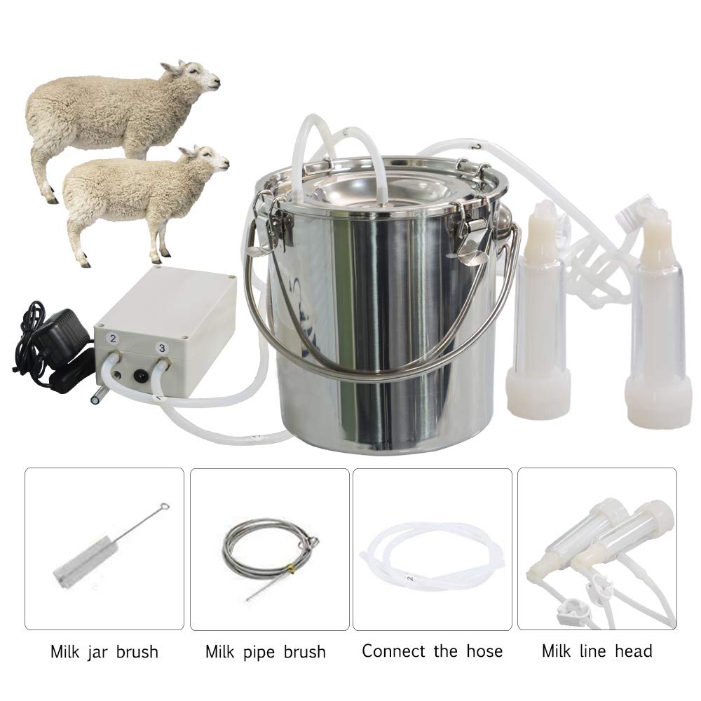Manuelle Melkmaschine Set - Vakuum Handpumpe Für Kühe Schafe Ziegen Bauernhof