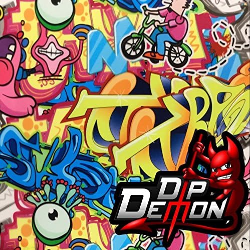 Amazon Com Cartoon Graffiti Hydrographic Water Transfer Film Hydro Dipping Dip Demon