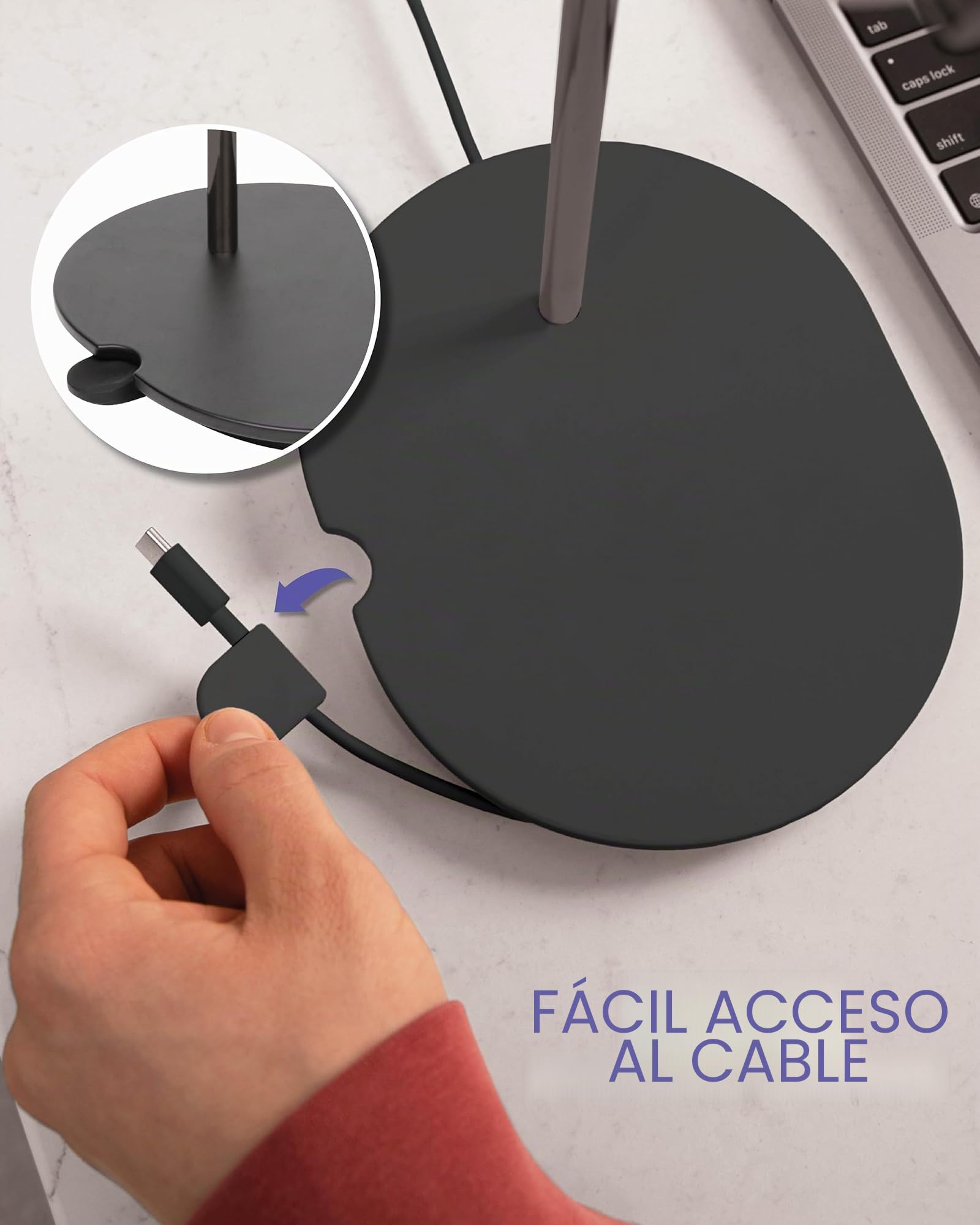 Sanus Soporte para Auriculares diseñado para los Auriculares Sonos Ace, Color Negro