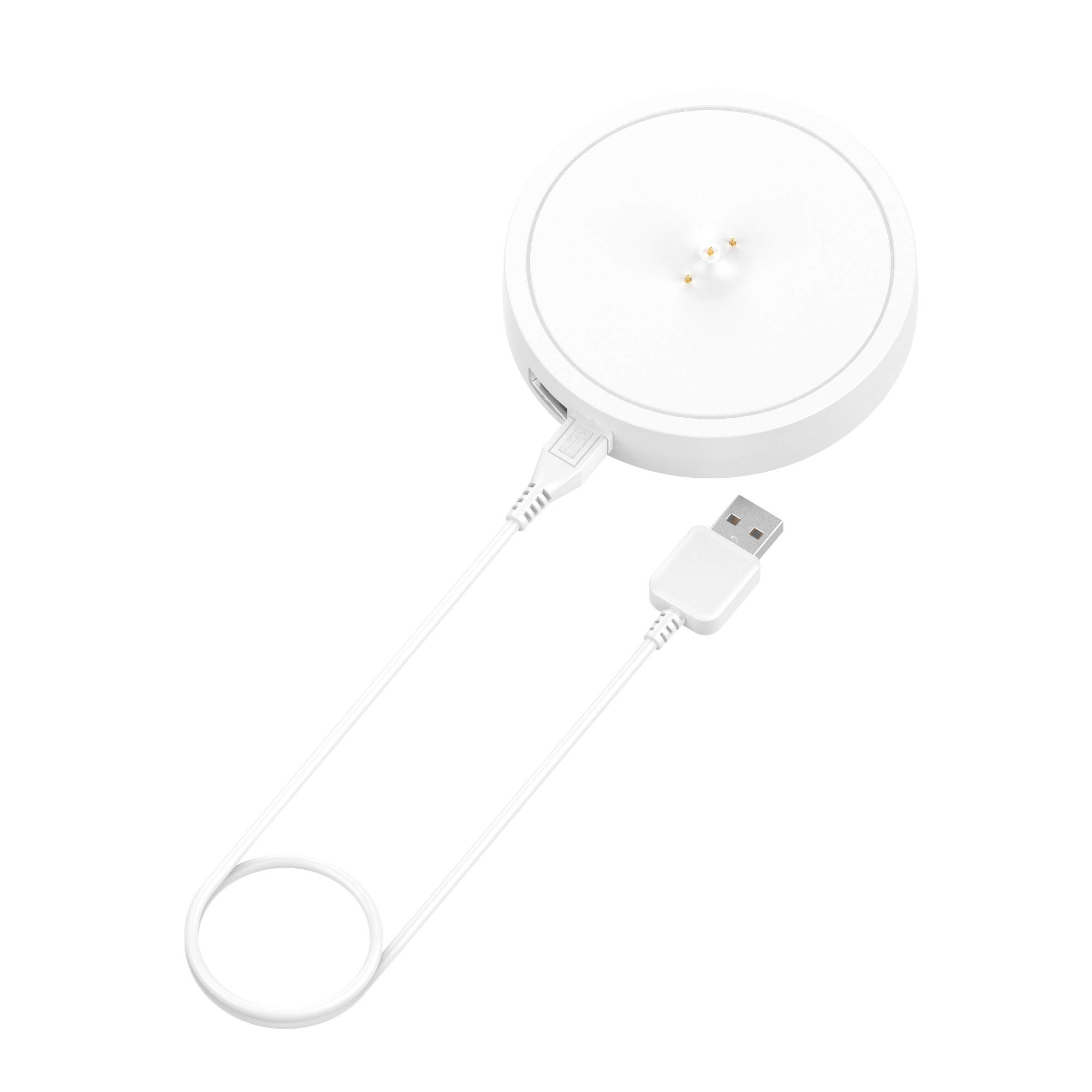 Power Up Ladestation für Ultimate Ears UE Boom 3/Megaboom 3, Ladestation mit zusätzlichem 5 V/1 A USB-Anschluss, inklusive 1 m langem USB-Kabel (weiß)