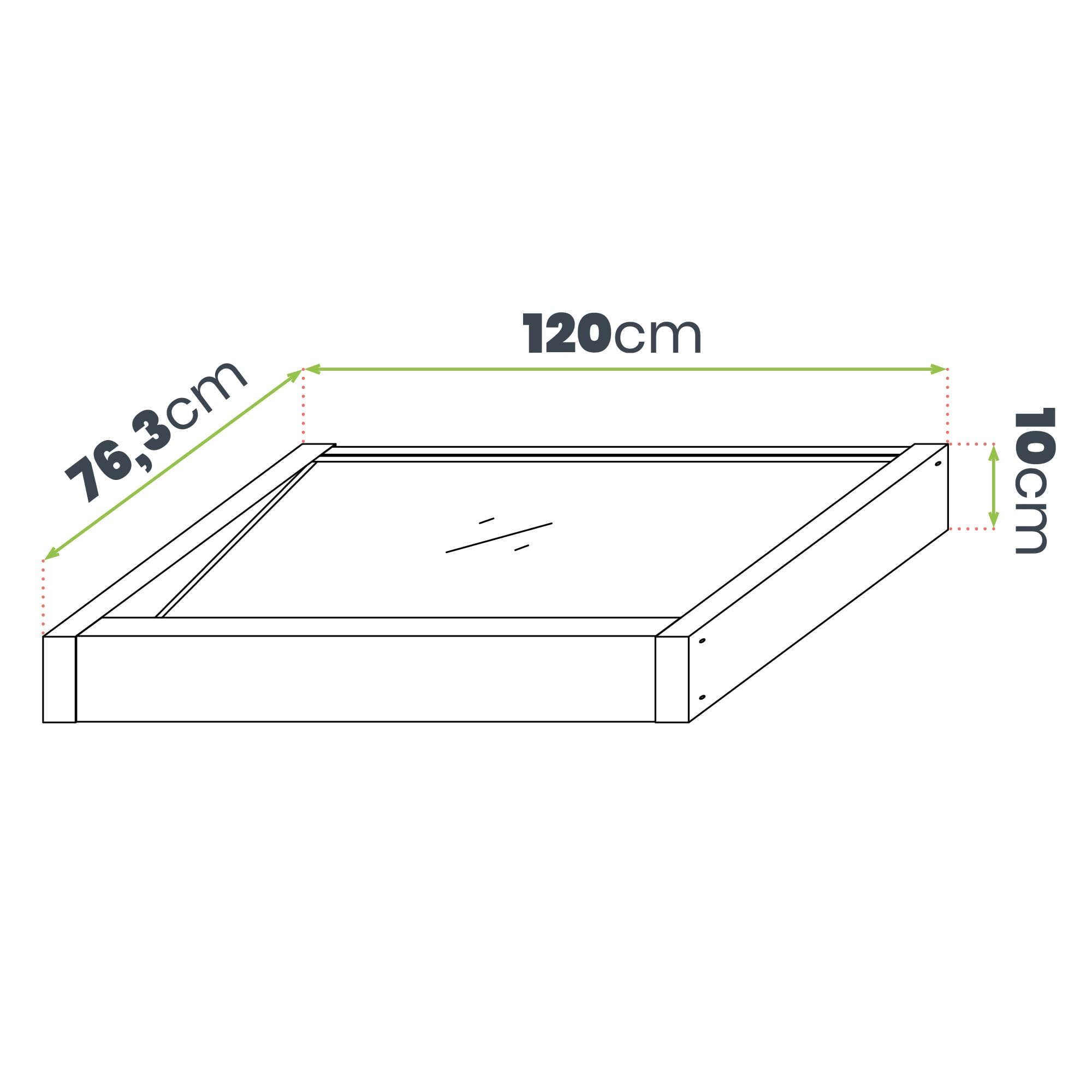 Wasabi - Marquesina Puerta Exterior 120x80cm Axis Plus – Policarbonato 2,7mm Sólido – Soportes de Hierro Antracita – Fácil Montaje – Tejadillo Protección Lluvia Ventana – Cubierta Resistente Jardín