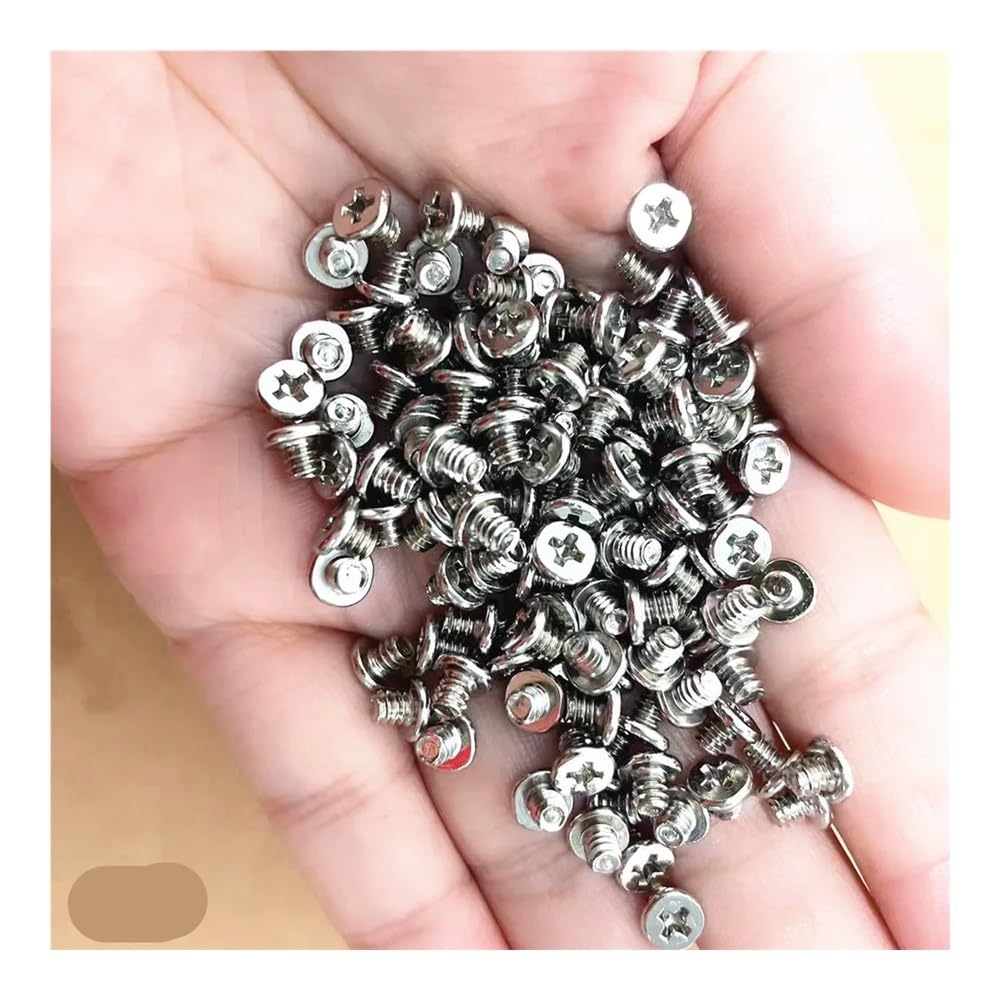 10pcs cm 6#-32 * 3.5 Phillips Flat Head NI-Plated Set Screw for Computer Case Hard Disk UNC