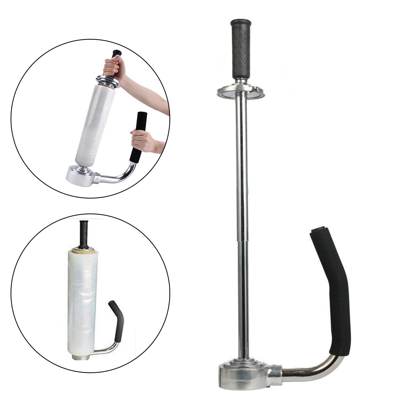 Paletizador Manual Dispensador Portátil Máquina Herramienta Film Palet con Ajuste de Altura de 30cm a 50cm Y Material de Hierro Apto para Almacenes Lo, PLATA