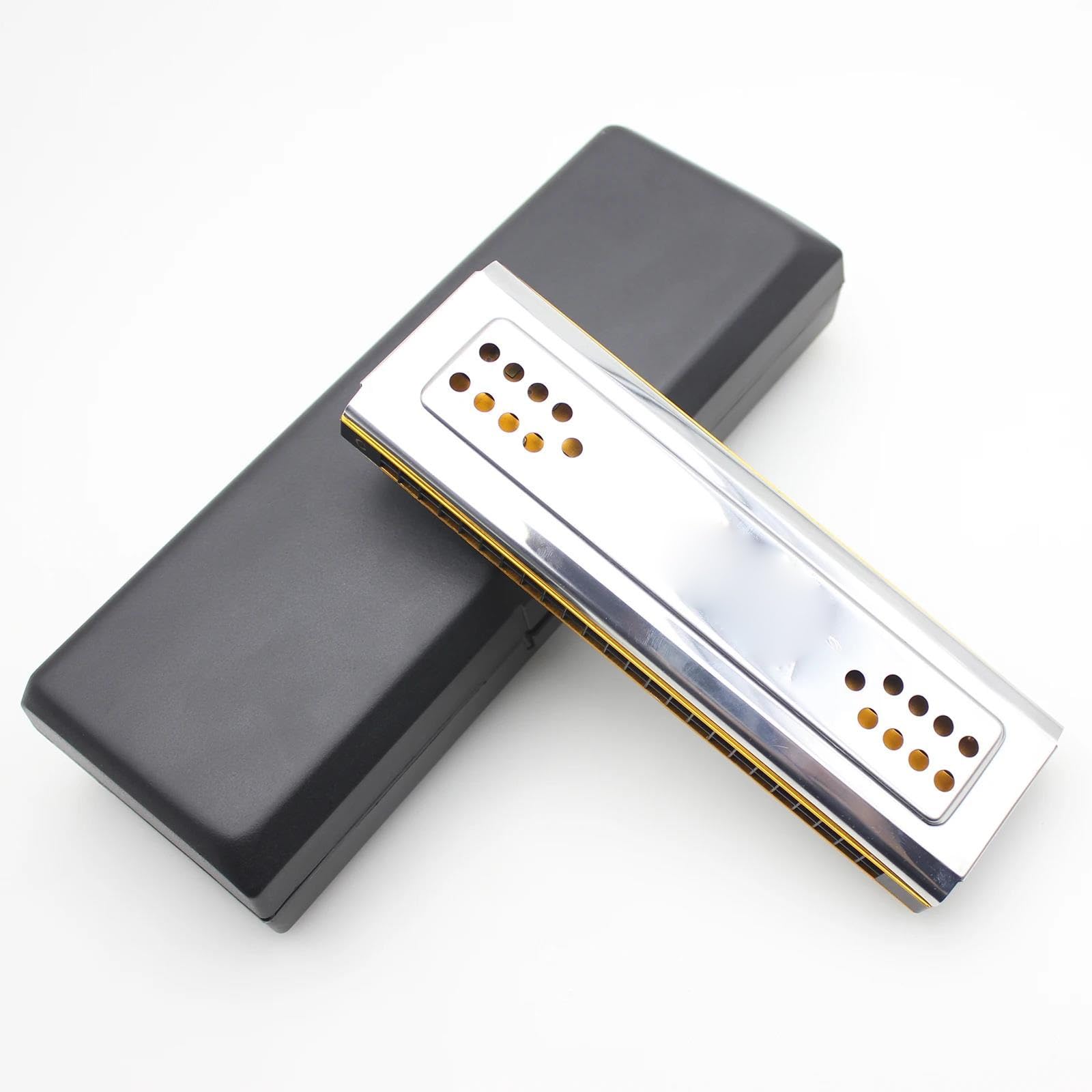 Mundharmonika Mundharmonika 24 Löcher Tremolo Polyphone Doppelseitige C/G-Taste