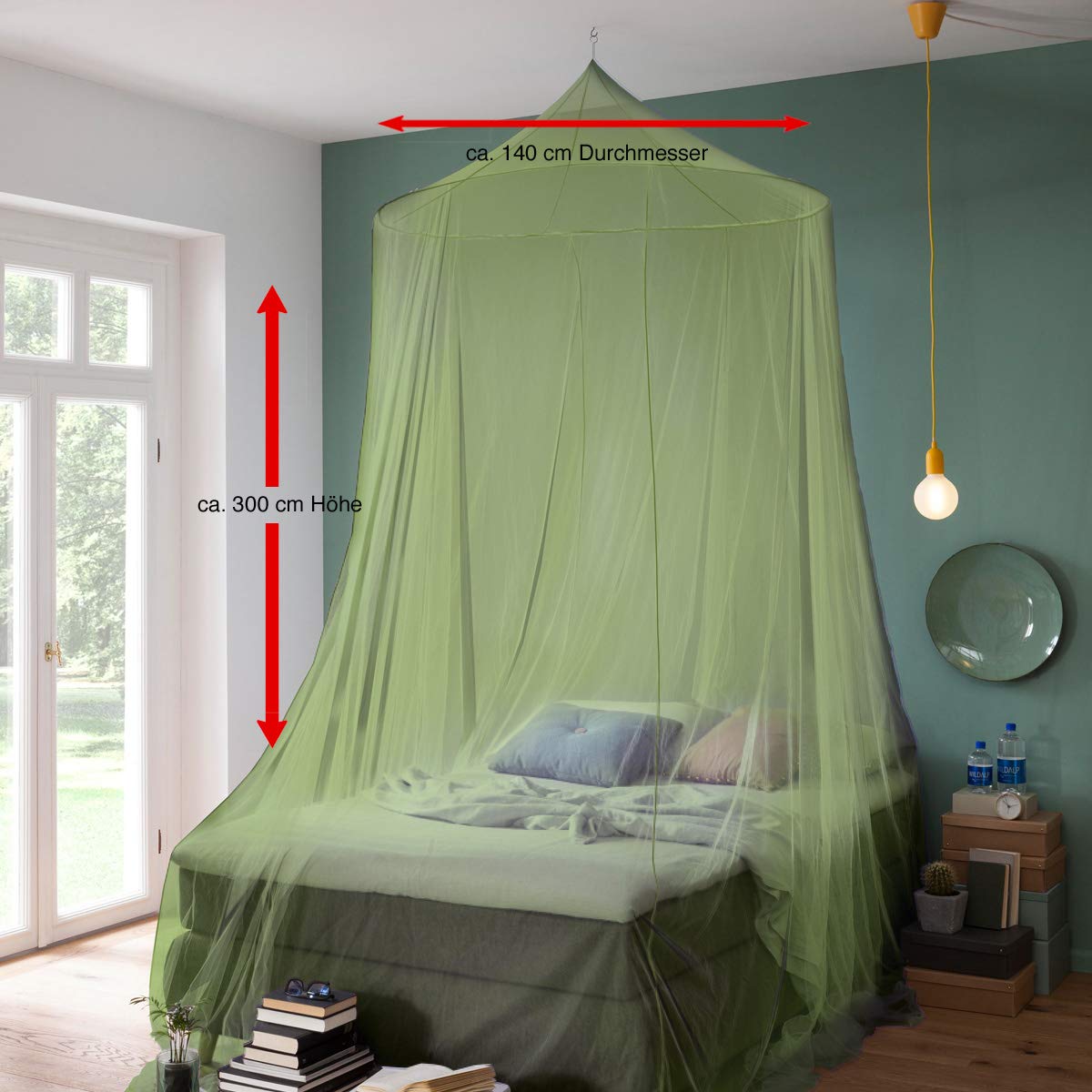 Zanzariera RSP Home Edition Extra Large - Per Letti Matrimoniali, Protezione Zanzare | 1.4m X 3m - Foto 3