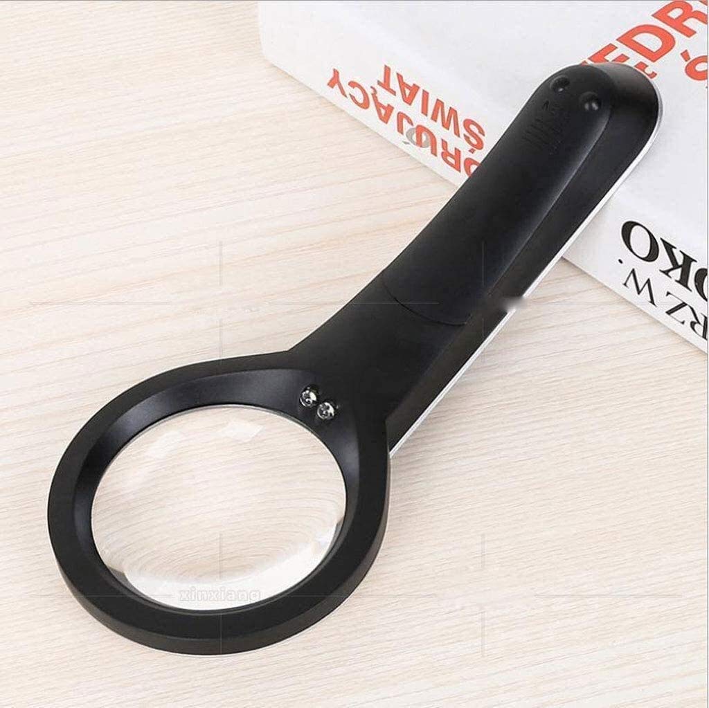 Lenti d'Ingrandimento, Lenti d'Ingrandimento per Hobby educativi, Lente d'Ingrandimento Curva a LED di Fascia Alta con Luce Portatile HD Lente d'Ingrandimento per Lettura con Lente Ottica HD