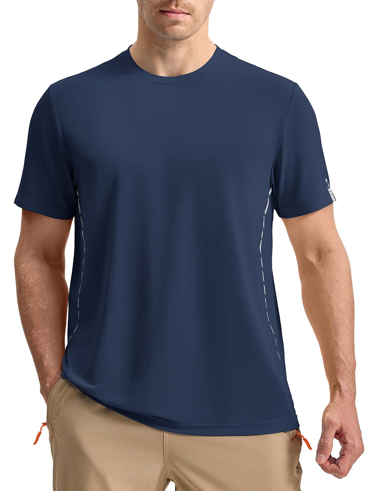 Rdruko Tshirt Herren Sommer UV Shirt Funktionsshirt Sportshirt Laufshirt Kurzarm Sport T Shirts Männer Trainingsshirt Wandershirt Gym Fitness