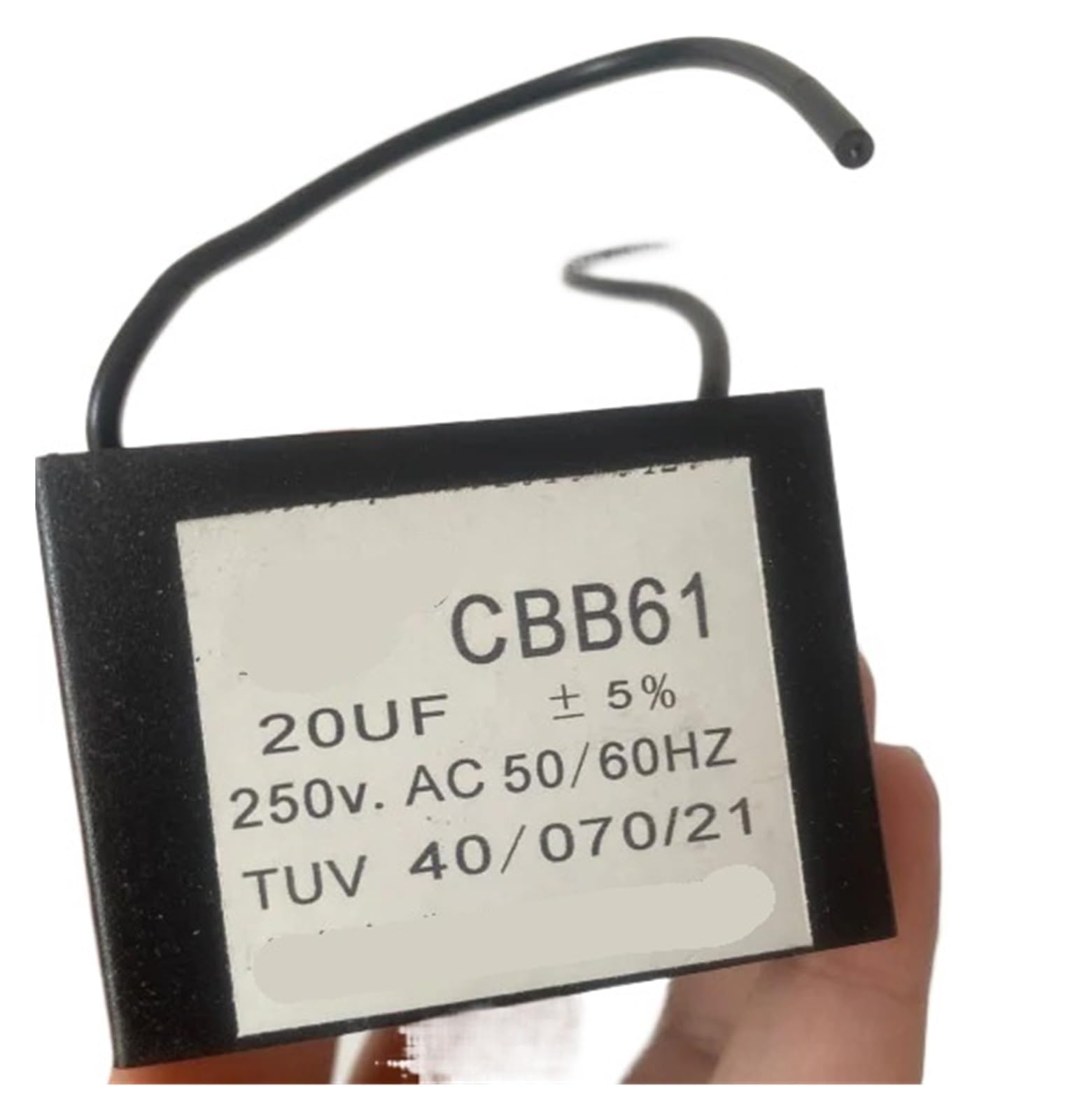 LEOTNNDQ 1pcs Capacitor CBB61 20UF 250V 2 wires 250Vac(20UF 250V 5PCS)