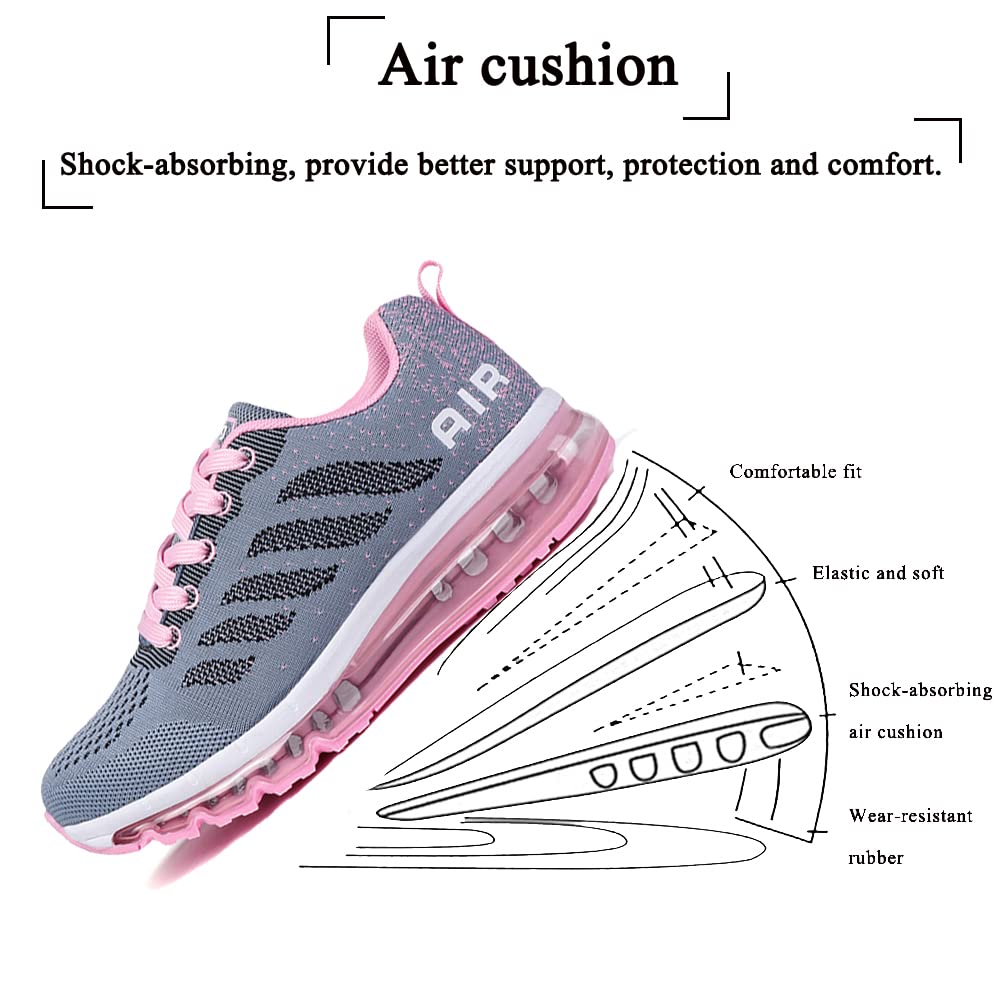 sotirsvs Uomo Donna Air Scarpe Running Sneakers da Ginnastica Corsa Casual da Fitness Scarpe da Tennis Jogging Sportive 34-46 EU