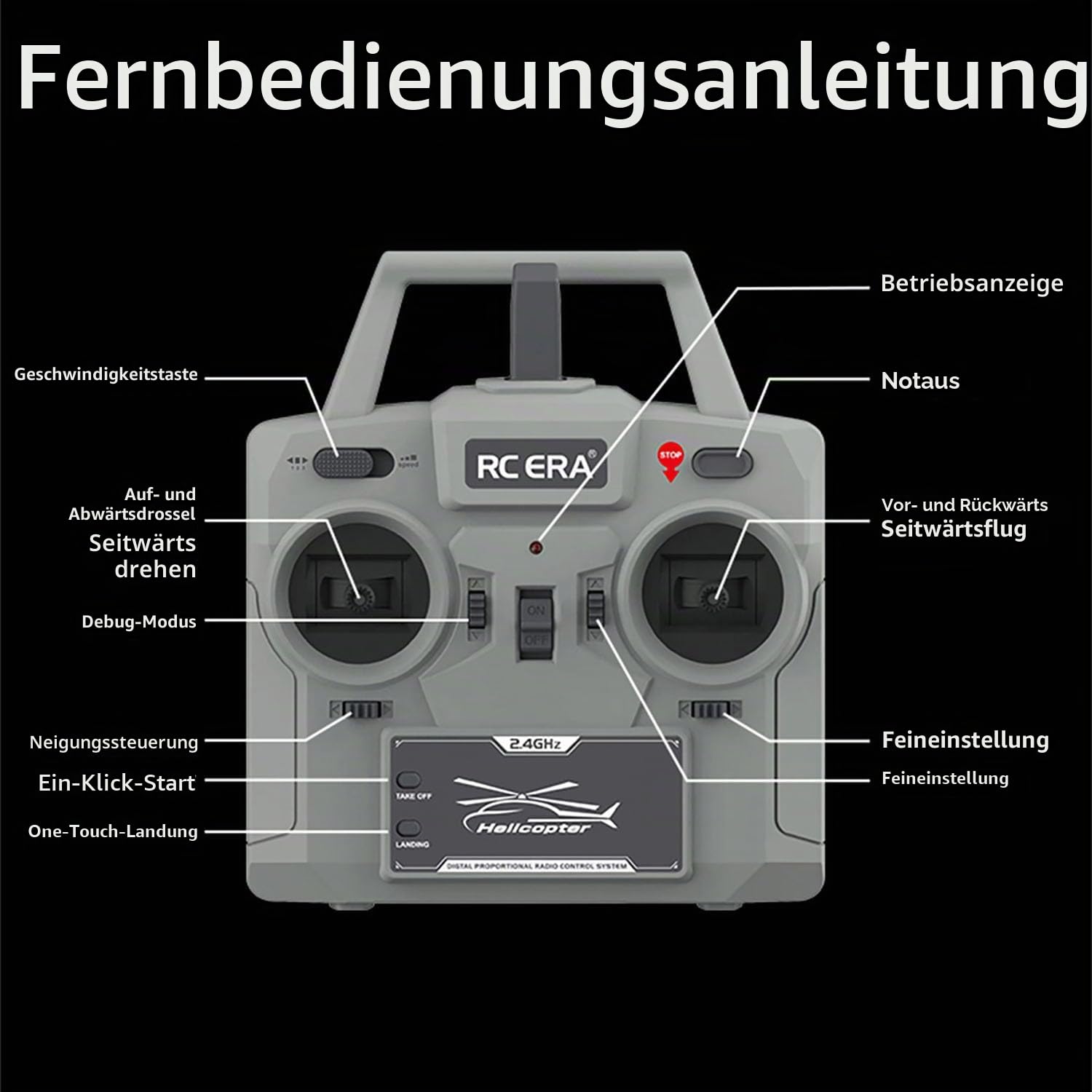 1/30 RC Era 6Ch ferngesteuerter Hubschrauber C190 Dual Brushless Motors RTF-Modell Flugzeug H145 flugzeugloser luftgeführter Heckrotor Hobby-Modell (rot und gelb)