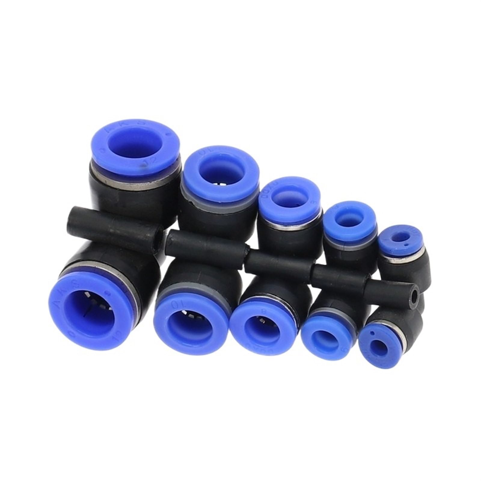 Nouveau coude en plastique Quick Connect pour ligne de flexible pneumatique, application de machines de raccordement de tuyaux d'air | Accessoires en plastique