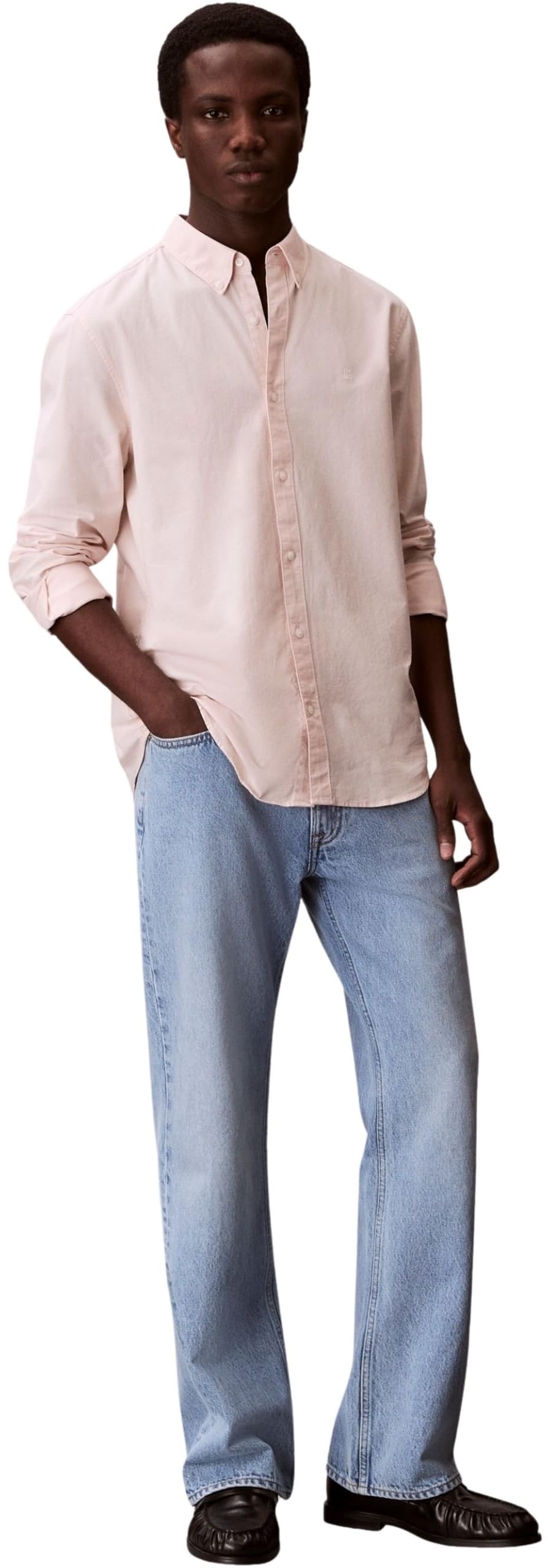 Calvin Klein Inne koszule Mężczyźni Ls Solid Oxford Classic Shirt Lv140em125