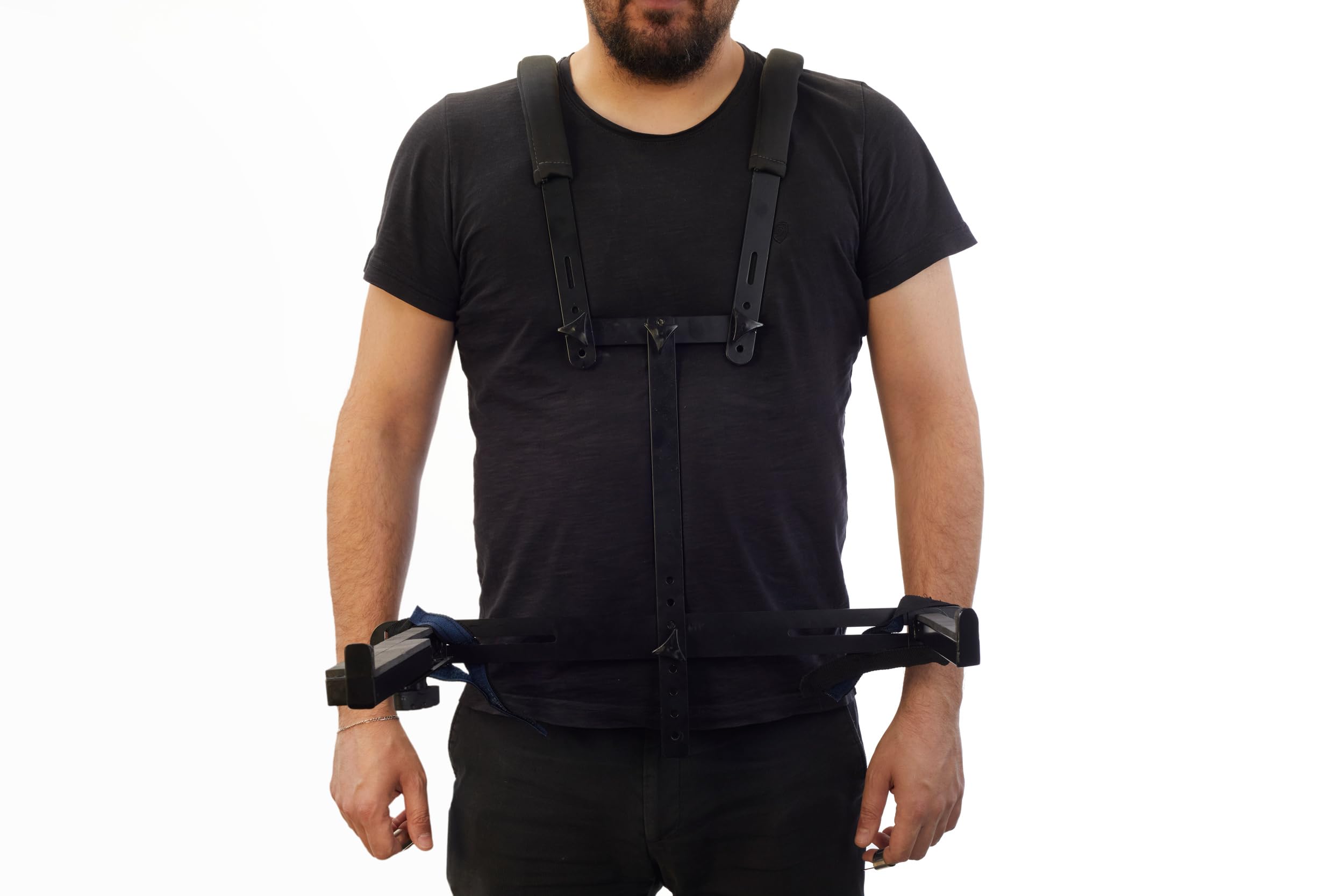 Ethnic Musical Kanun Stand, Shoulder Qanun Carrier for Turkish or Arabic Kanun, Comfortable Stand and Hold, Adjustable, Soft Foam Arms, Durable Metal Base, Padded Case - Image 4