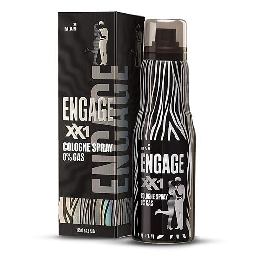 Engage XX1 Cologne No Gas Perfume for Men, Citrus and Spicy Fragrance Scent, Skin Friendly Perfume for Men Long Lasting Smell, 135ml