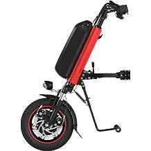 Electric Handcycle Wheelchair Attachment Kit,for Upgrading Manual Wheelchair to Electric Wheelchair,Wheelchair Pull Device,Wheelchair Electric Drive Head A5