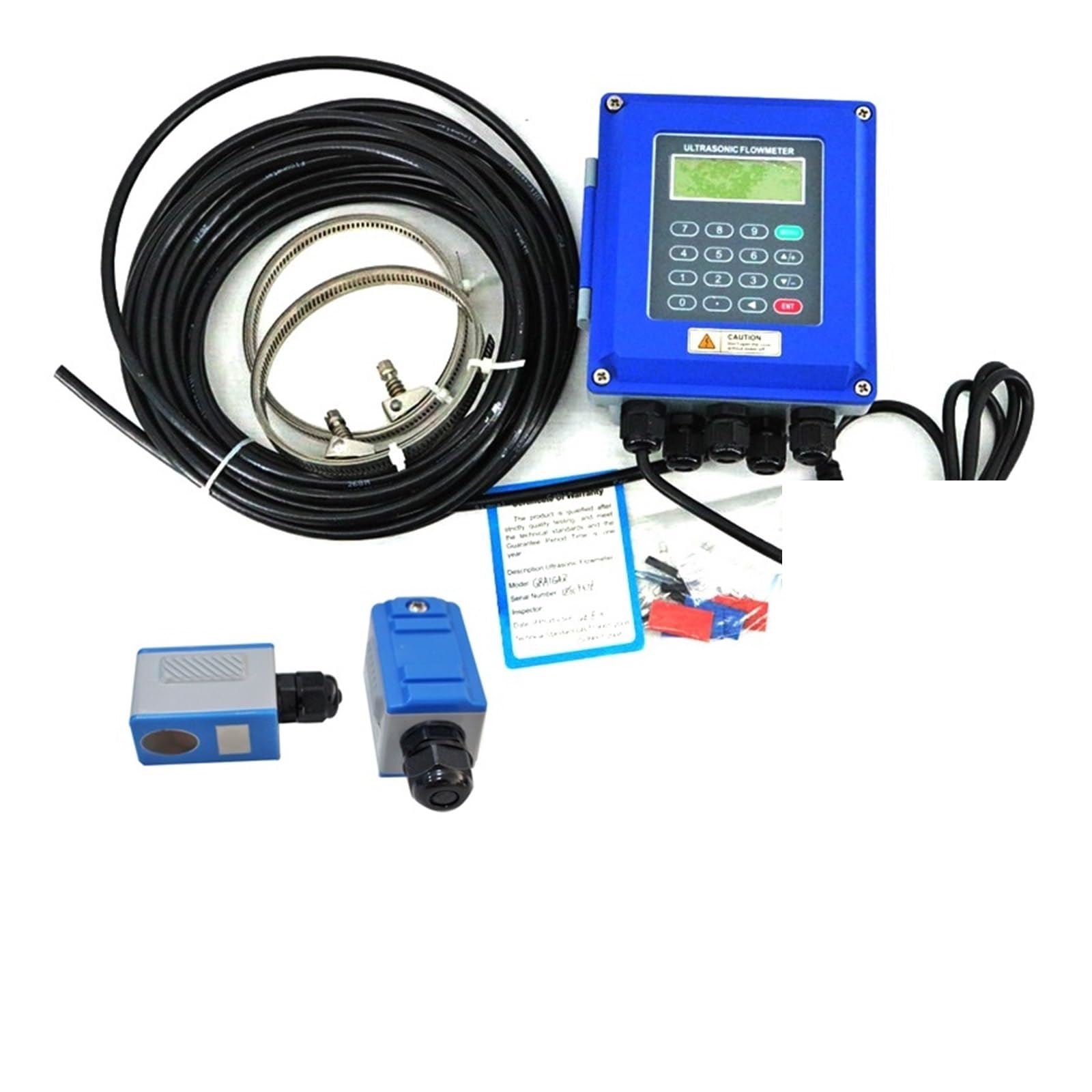 Przepływomierz, wodomierz, TUF-2000B ultradźwiękowy przepływomierz wody TS-2/TM-1/TL-1 typ do montażu na ścianie protokół ModBus opcjonalne przechowywanie karty SD cieczy(Host plus TS-2)