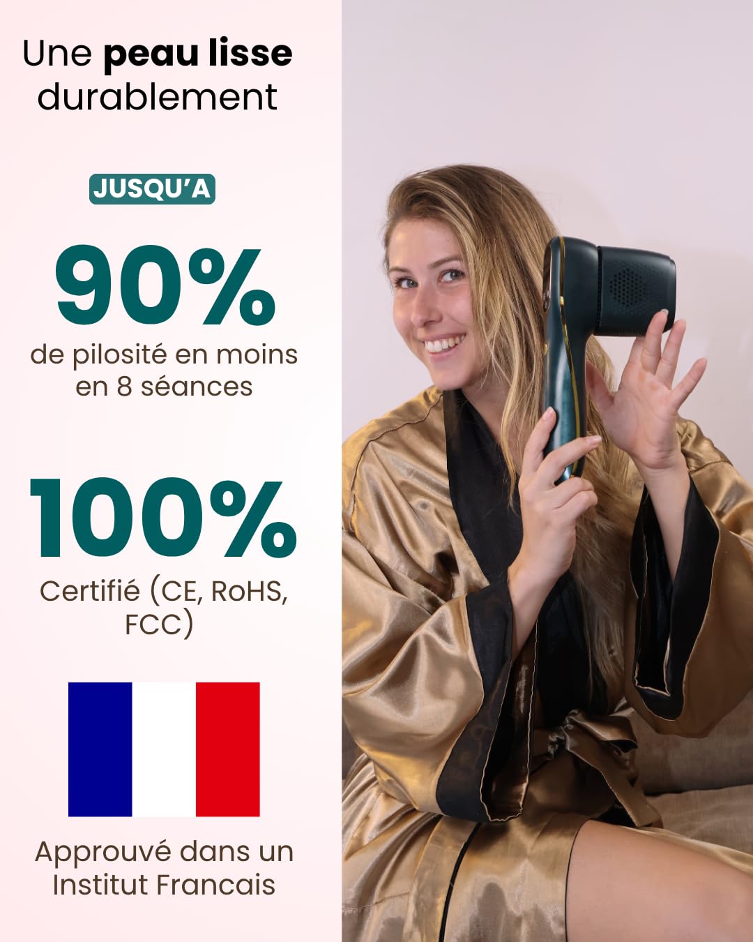 KISMI Pro Pack Professionnel - Épilateur IPL Lumière Pulsée Ice-Cool, 999 999 Flashs, 6 Niveaux, Rasoir Électrique + Lunettes Inclus, Visage Corps Maillot, Femme & Homme