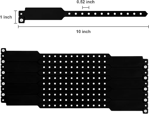 Miniatura 2 de 100 pulseras de vinilo de colores, impermeables, pulseras de seguridad, pulseras de eventos para bares, clubes, festivales, reuniones de música,