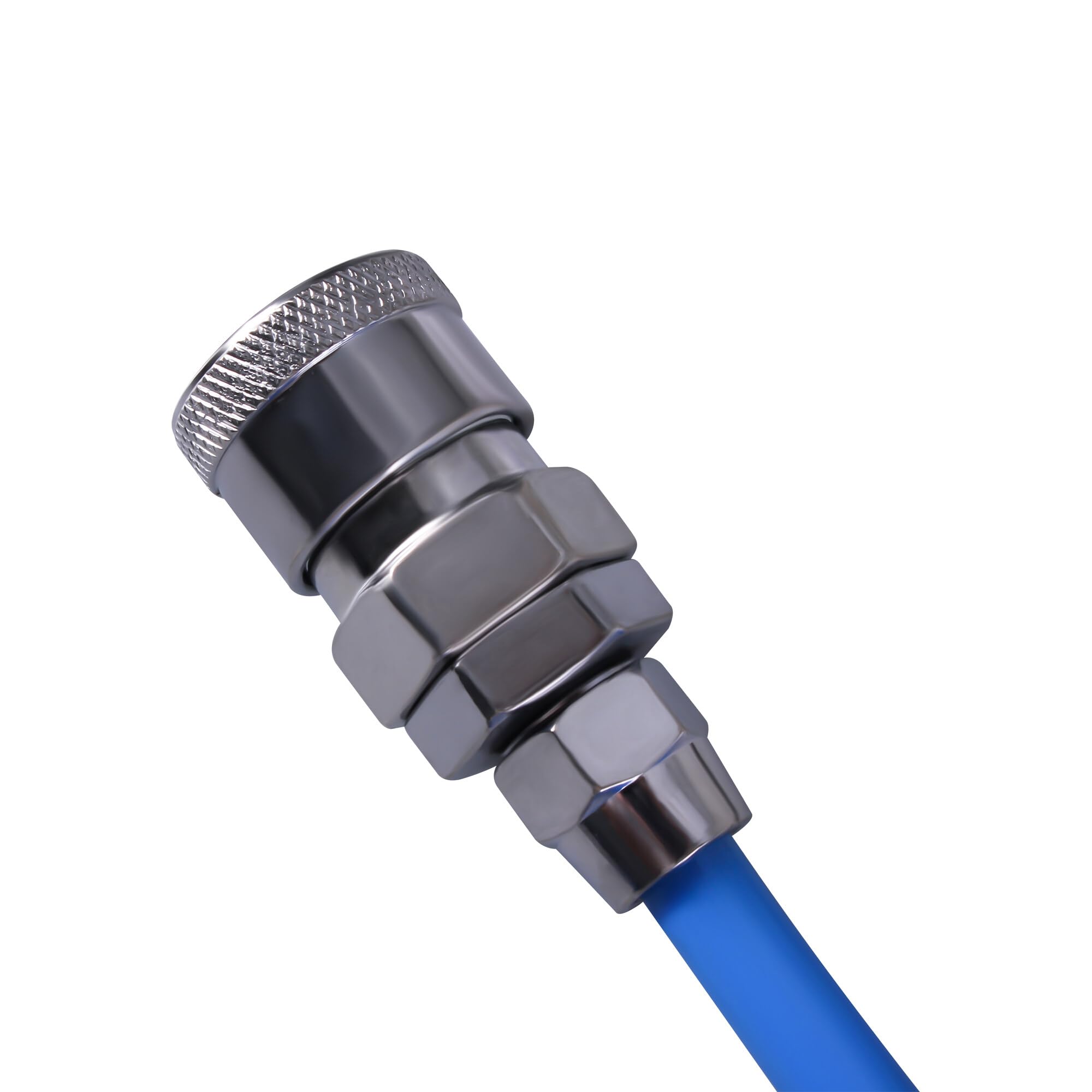 Tuyau à air comprimé de 15 m, tuyau spiralé en polyuréthane, tuyau de compresseur avec raccord pour conduite d'air (diamètre intérieur : 5 mm, diamètre extérieur : 8 mm)