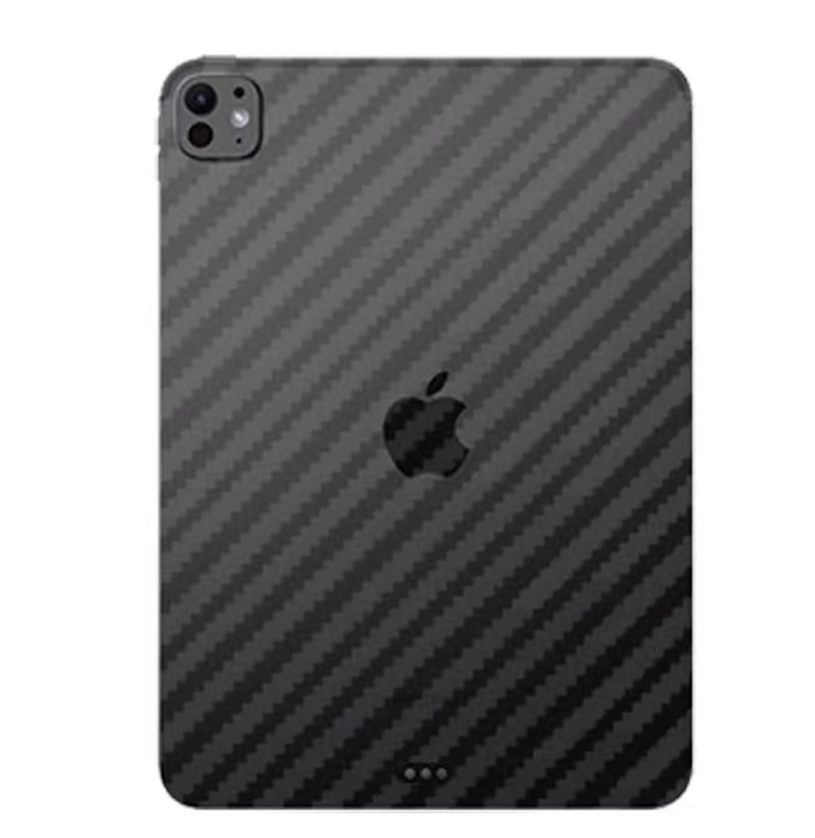 iyanzi For iPad Pro 2024 13-inch Back Screen Protector 3D Carbon Fiber Ultra Thin Protective Film-2 Packs-Transparent