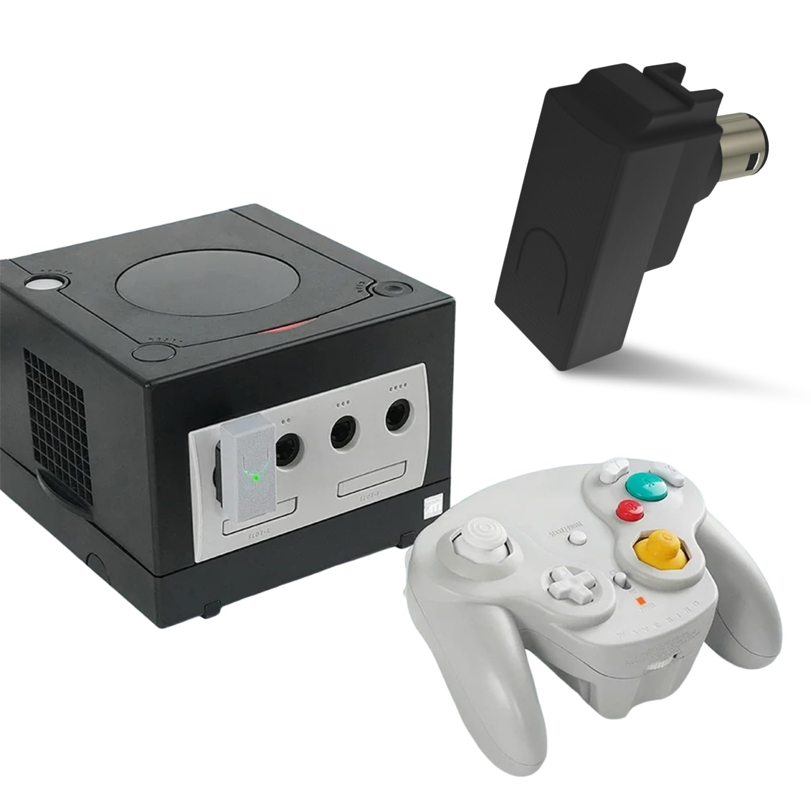 BT Controller Kabelloser Adapter für Game mit Empfänger Low Latency, kompatibel mit Wave Bird Controller