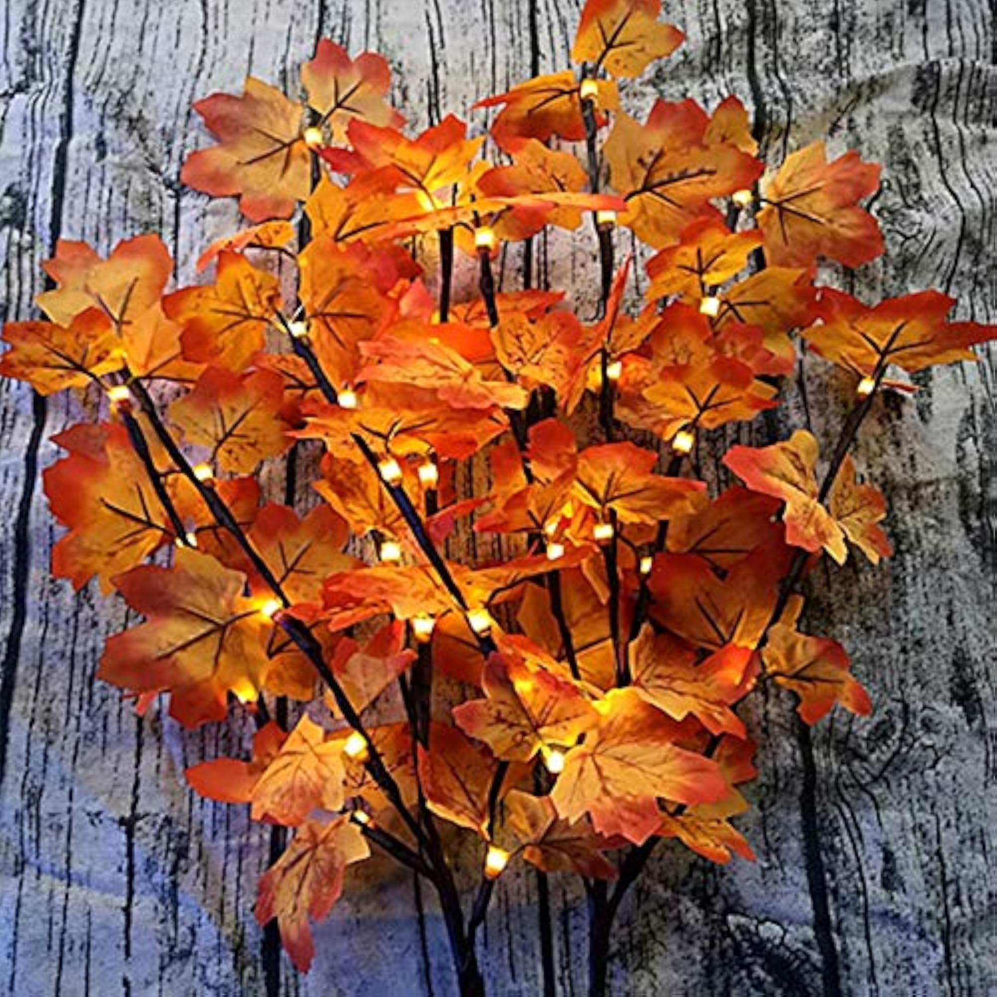 Realistic Maple Leaf Light Branch Artificial Maple Tree