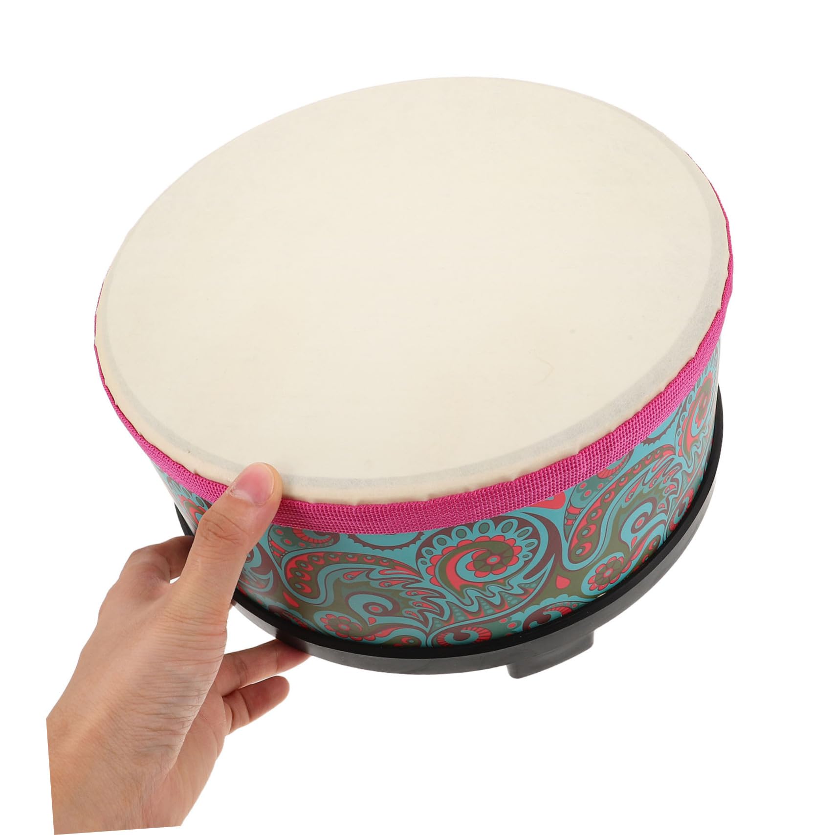 LIFKOME Strumento Orff Verde con Motivo Floreale Percussione Sicuro e Compatto per Gioco Musicale Educativo per Scuola e Feste