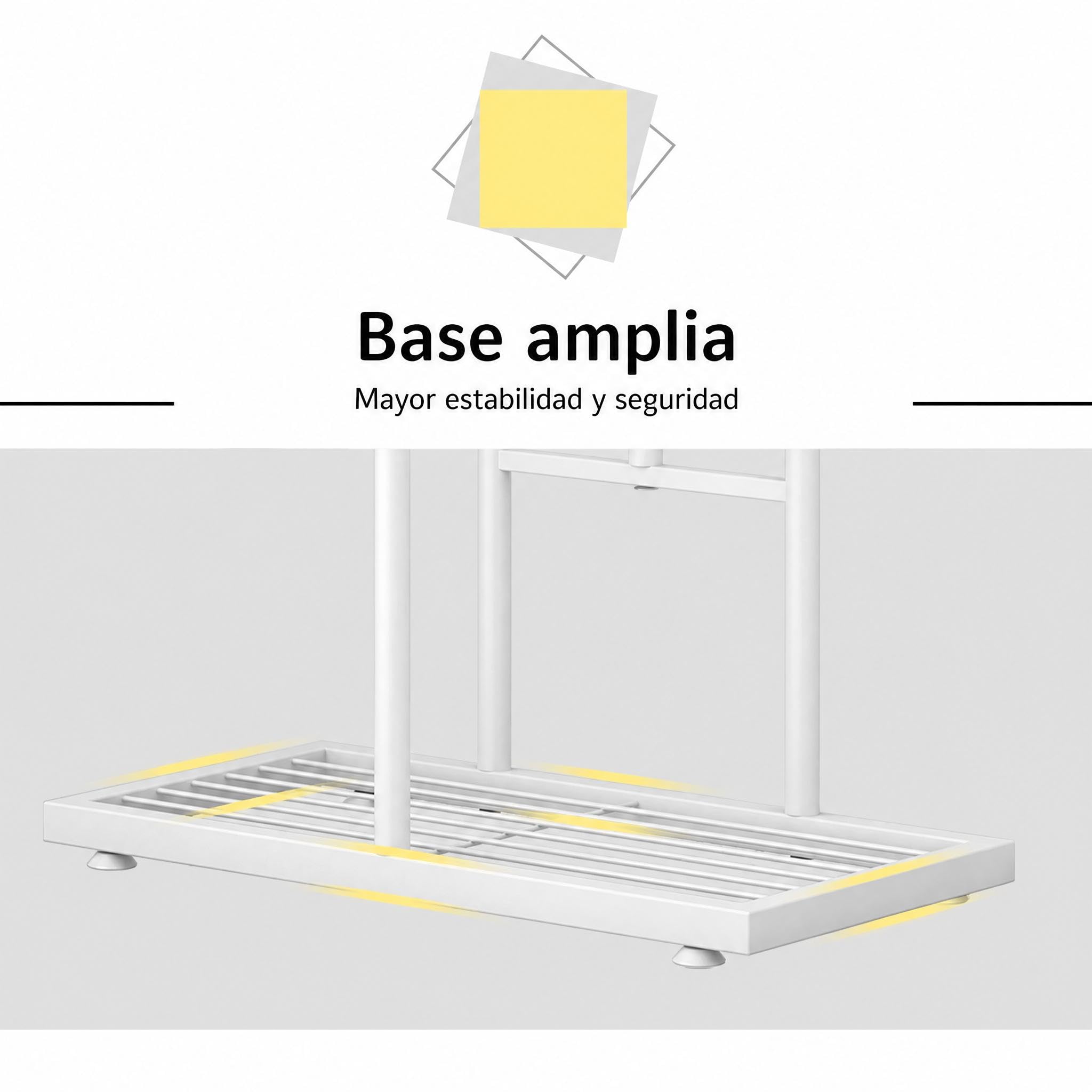 Garvee Soporte para Plantas de Metal, Estantería Esquinera 7 Niveles para 8 Macetas, Soporte para Macetas Interior/Exterior para Balcón, Patio, Jardín, Salón, Blanco