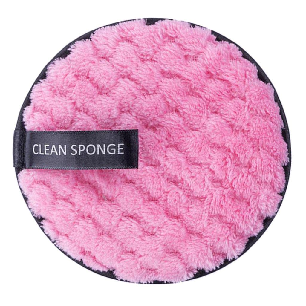 MERISHOPP Reusable Microfiber Makeup Remover Puff Pineapple Pattern (Pink)-image-19