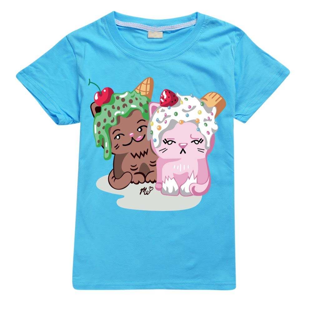 Rhymh Kids Moriah Elizabeth T Shirt Girls Moriah Elizabeth Merch for Kids Sweatshirt (Light Blue,150cm,9 Years,10 Years)