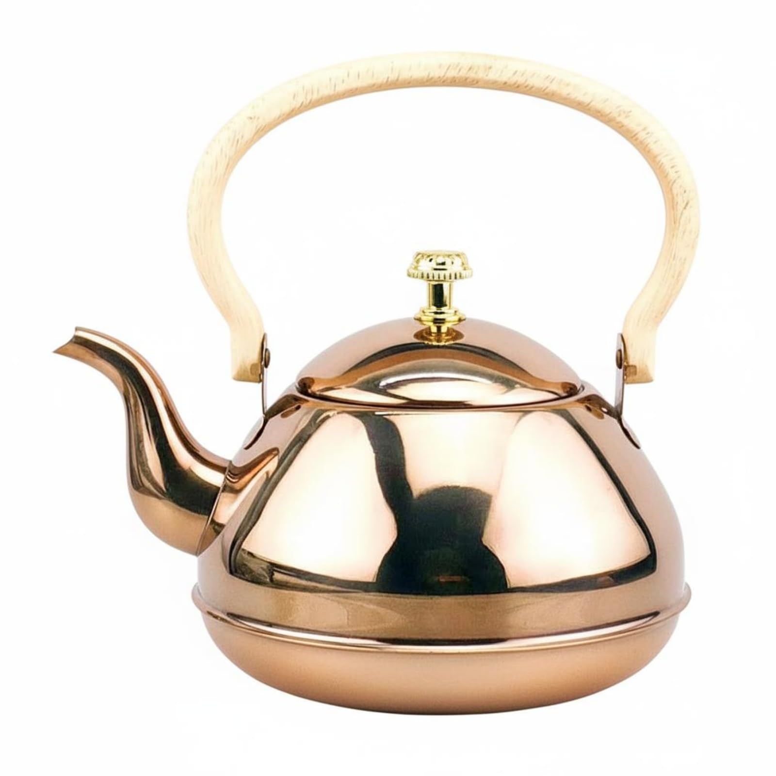 Bouilloire à thé en inox or rose de 2L idéale pour partager des moments chaleureux en famille