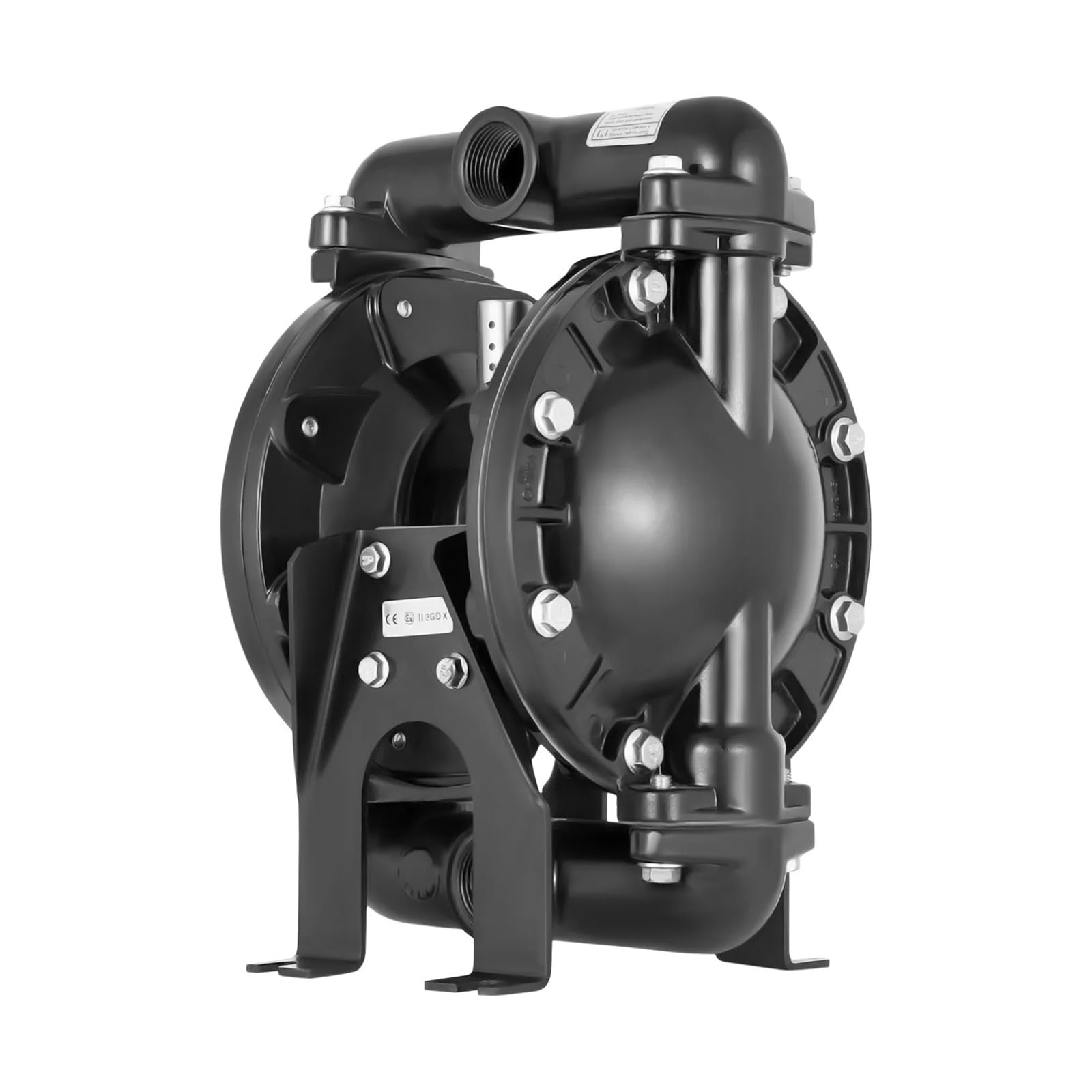 Cudtapi One Color 35Gpm Industrial Air-Operated Double Diaphragm Pump, Npt 1" Inlet Outlet Petroleum Fluids 120Psi