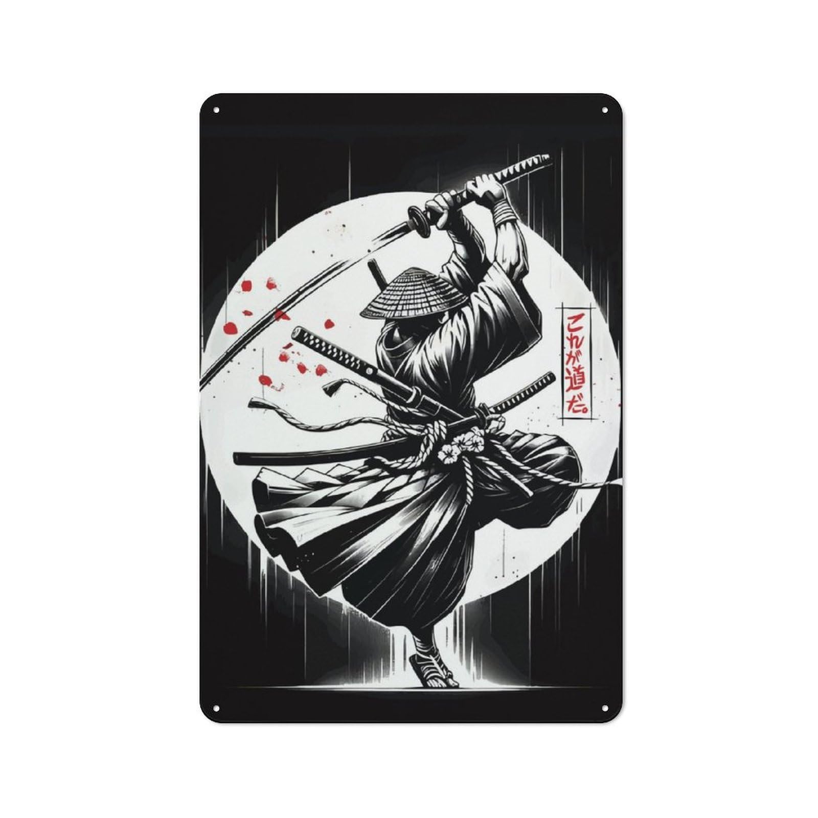 Junmoney Sword Of The Stranger Retro Tin Wall Plaque 30X20cm For Studio Or Craft Room, Winter Wall Decor For Creative-Space Collectors
