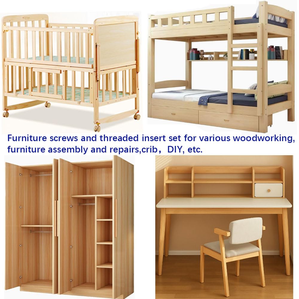 Crib Screws & Hardware Kit - Secure Your Furniture -7 Crib Screws & Hardware Kit - Secure Your Furniture -7