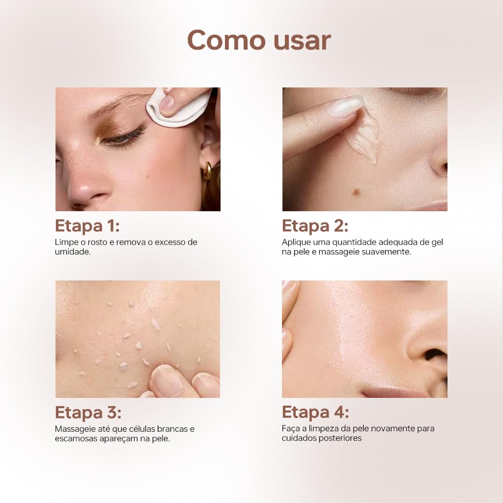 QUARXERY Purifying Exfoliating Gel for Face, 2Pcs Gentle Moisturizing Peeling Gel, Facial Exfoliator Cleanser Removes Dead Skin, Dust and Other impurities for Prevent Acne, with Niacinamide, Vitamin E - Image 7