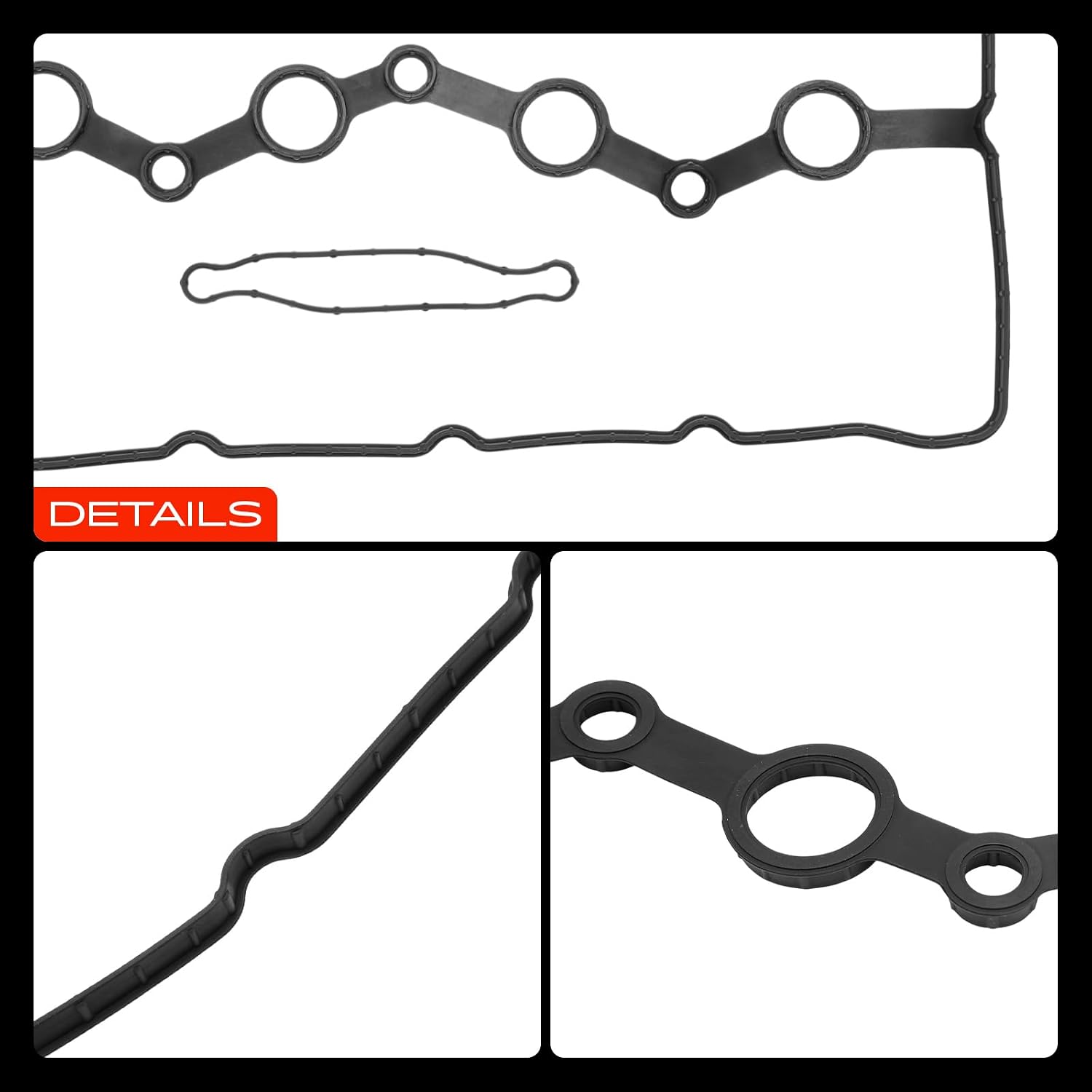 A-Premium Engine Valve Cover Gasket Set Compatible with Hyundai, Kia Models - 2010-2016 - Sonata, Santa Fe (Sport), Tucson, Genesis Coupe & Kia Optima, Sorento, Forte, Sportage, Rondo, L4 2.0L 2.4L
