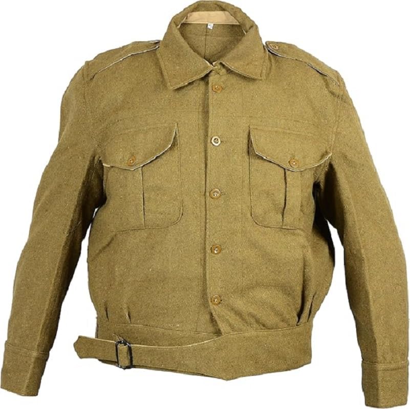 WW2 British Army 1937 Wzór Battledress tunika reprodukcja wełniany mundur wojskowy kurtka