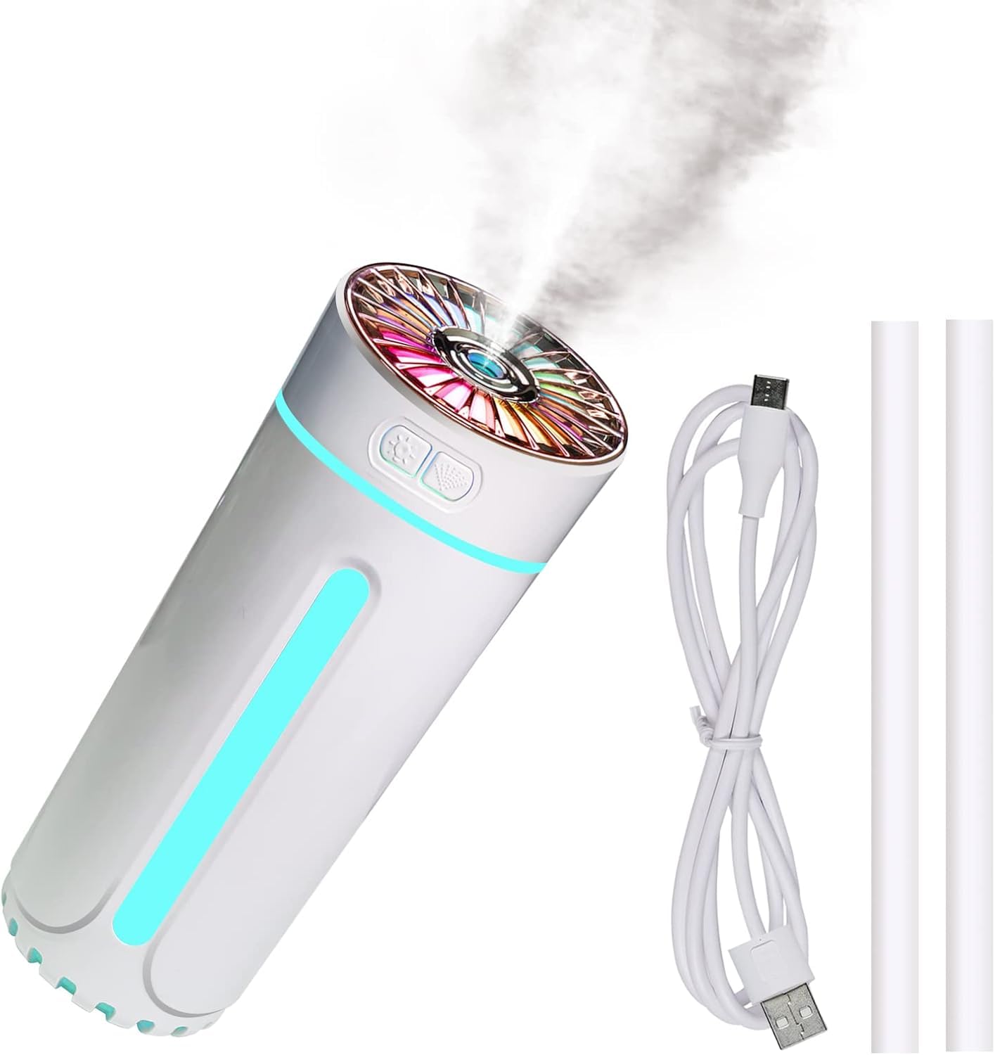 Car Humidifier Air freshner,Cool Mist Humidifier, Ultra Quiet Humidifiers with Auto Shut-Off Function and Two Spray Modes, and Night Light Function, USB Air Humidifier,for Car home office.