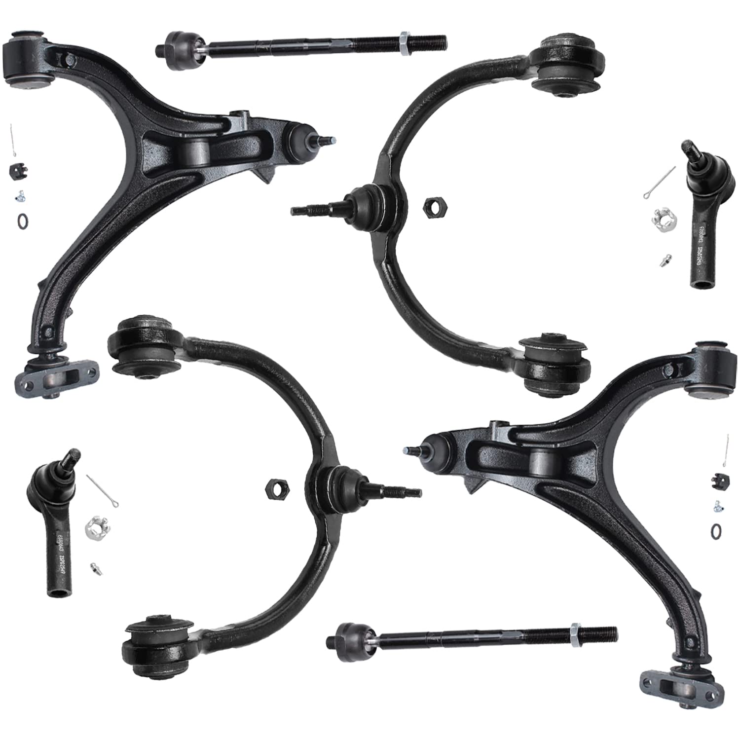 Detroit Axle - 8pc Front End Control Arms Kit for 05-10 Jeep Grand Cherokee
