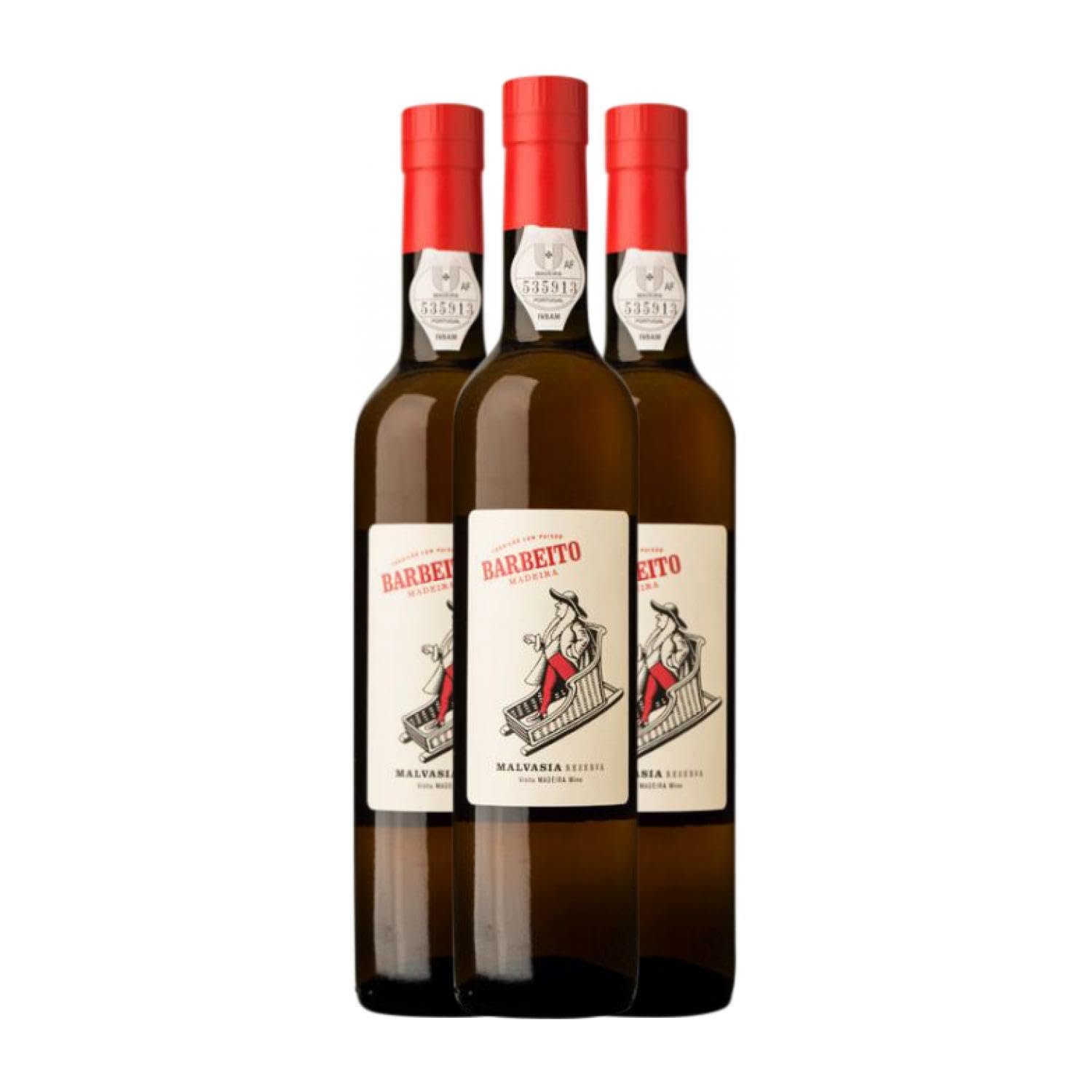 Barbeito Malvasía Madeira Reserve 5 Jahre Medium Flasche 50 cl Süßer Wein (Karton mit 3 Medium Flasche von 50 cl)