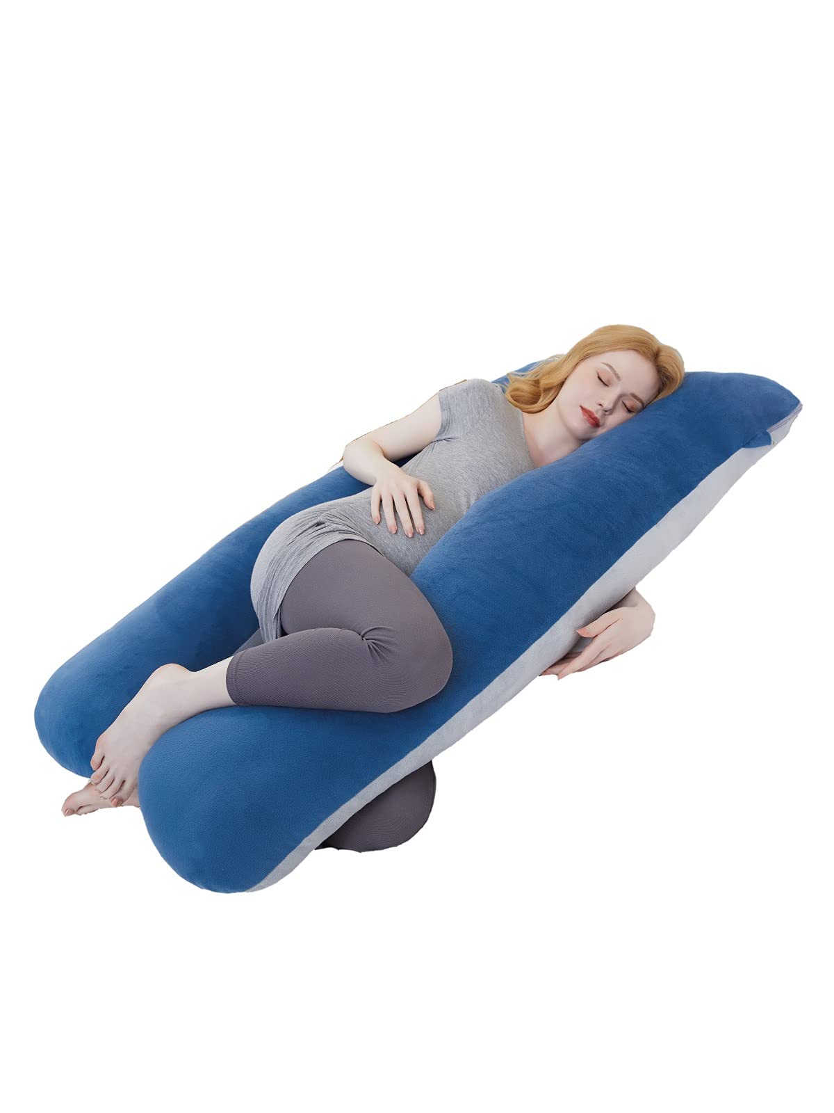 BBHoping Pregnancy Pillows,Maternity Pillow for Sleeping,U-Shaped Full Body Pillow for Pregnant Women,Back Hips Belly Support and Removable Cover