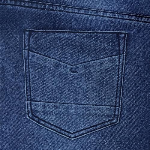 Image of ETHANOL Men's Straight Knit Denim Jeans