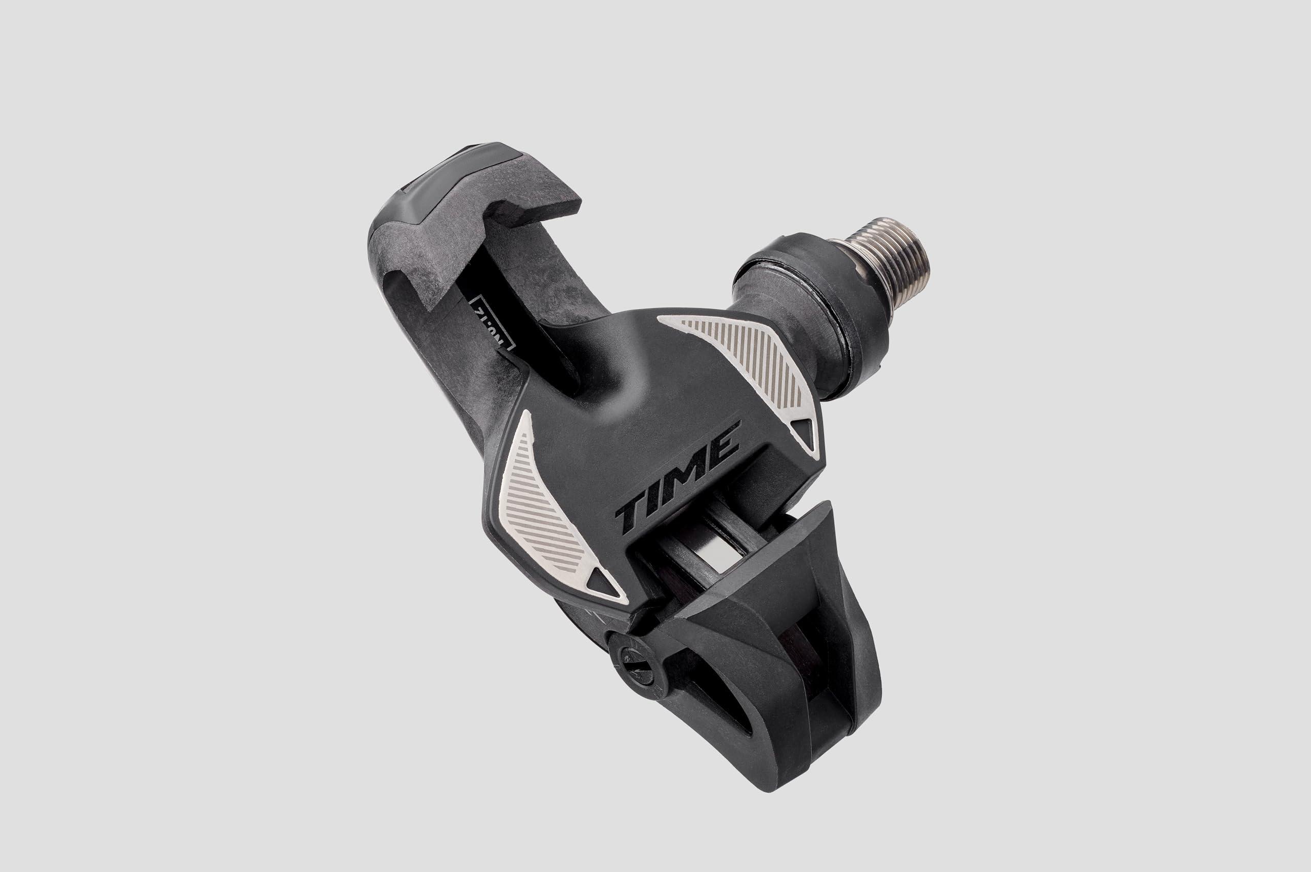 Time XPRO 12 Q-Factor 57 Carbon Pedals with Titanium Spindle and ICLIC Free Cleats - Carbon Silver B1