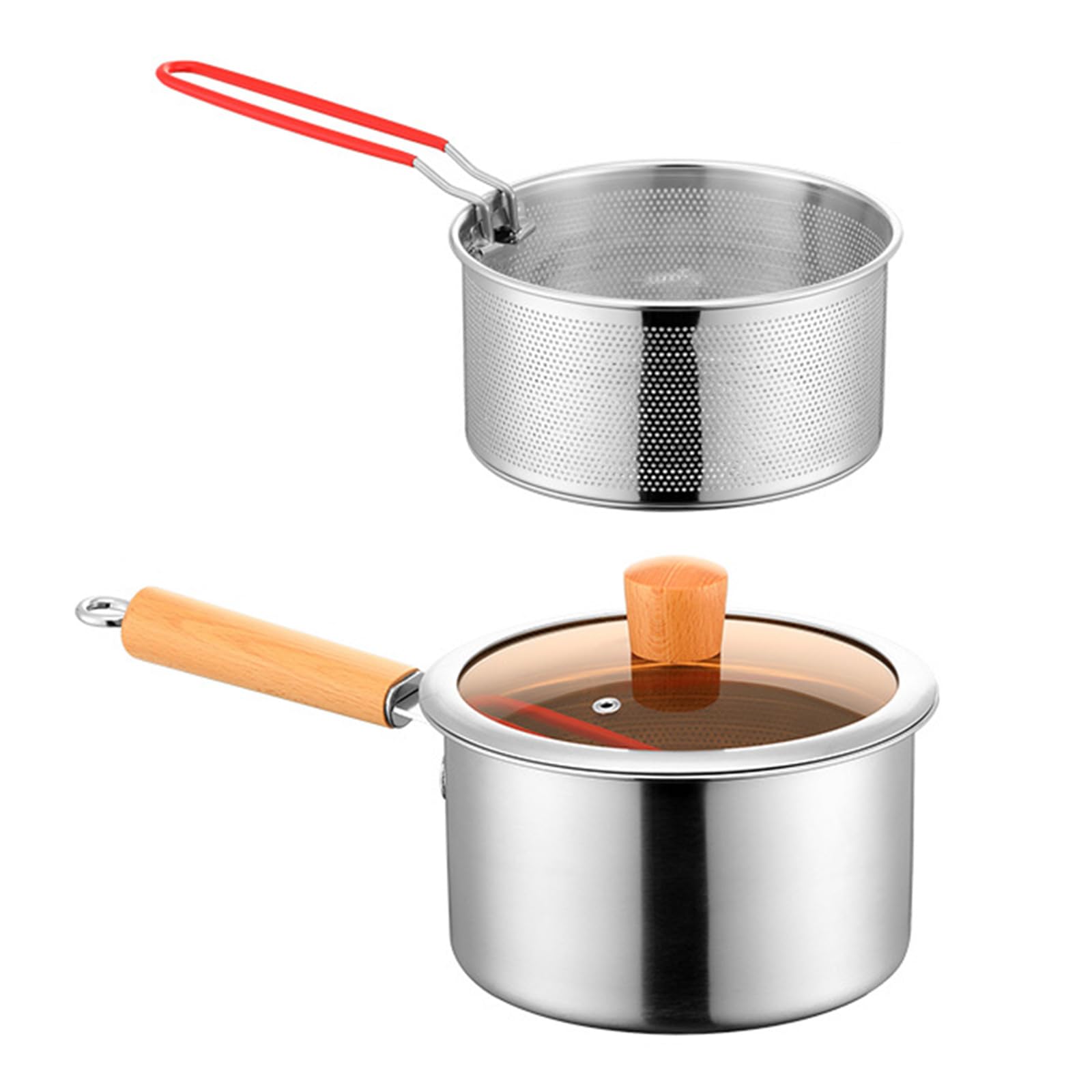 MALSSE Professional Electric Cooker Handle Safe Base Ideal Home Cooking Oil Saving Compact Cooker
