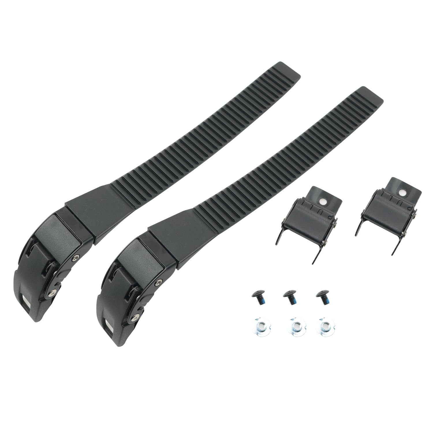 Pro Bamboo Kitchen Set of 2 Inline Skate Strap Replacement Strap Pack of Screws Skate Snap Toothed Strap Skate Wheel Snap Clip Roller Blade Replacement Strap for Quad Skates Black