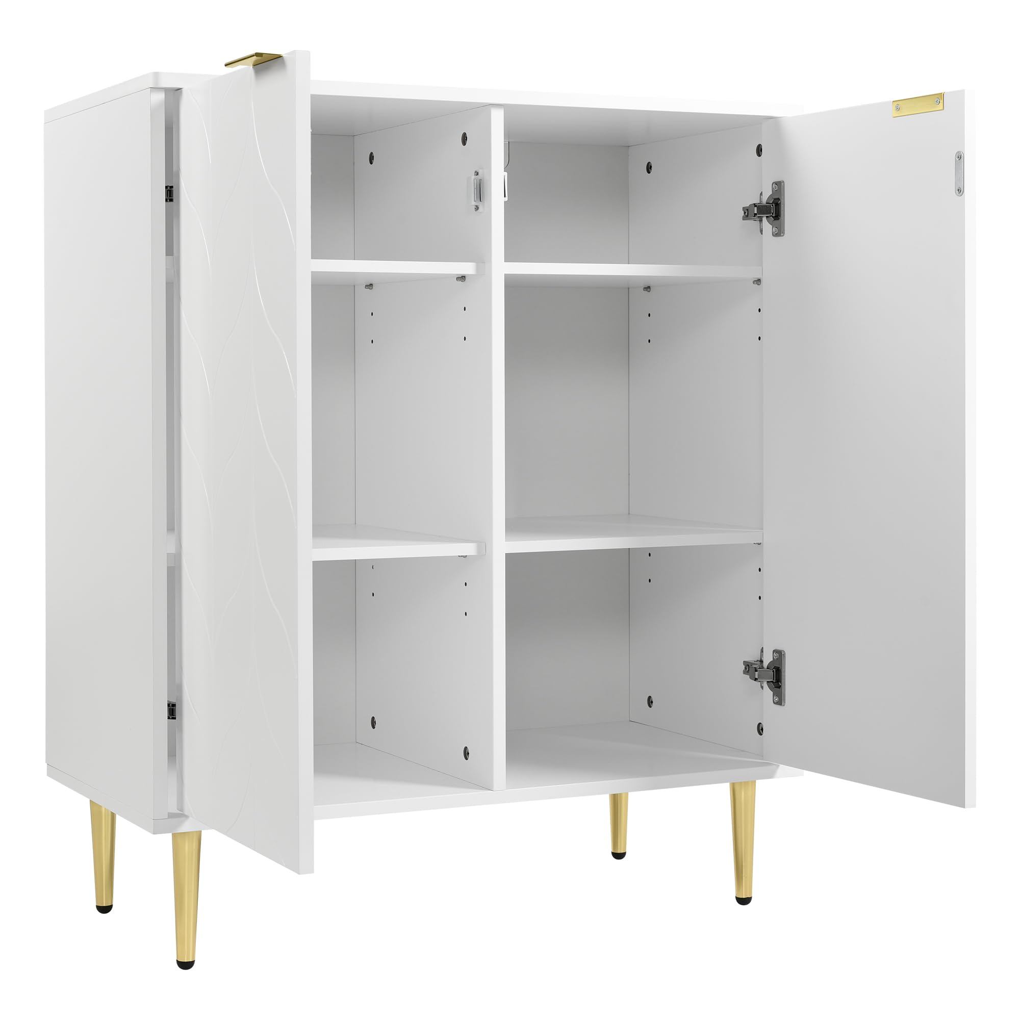 Elements, dressoir 240 cm - 3-deuren 2-laden incl. metalen poten - natural