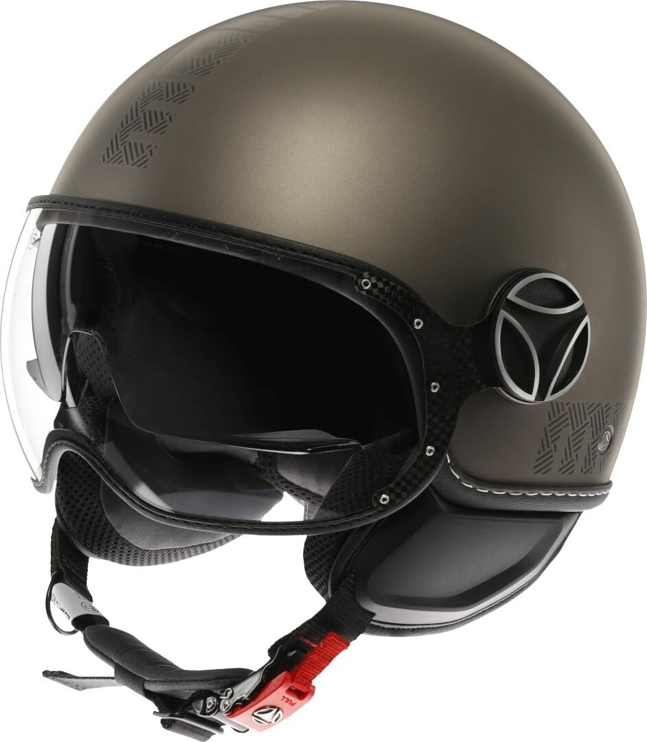 MOMODESIGN - FGTR EVO E2206, Casco Jet con Visiera Parasole, Casco 